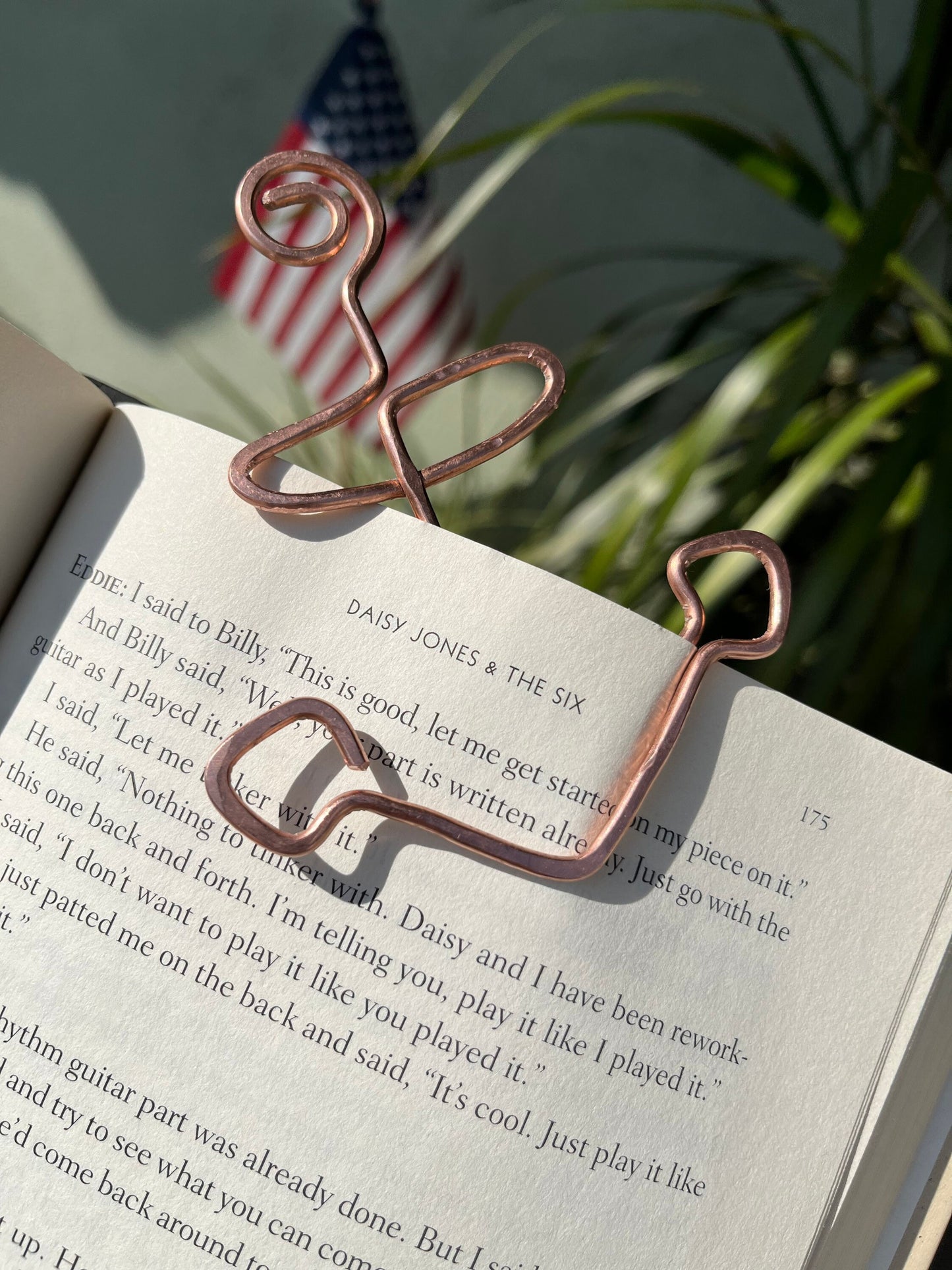 Navy Anchor Bookmark | Handmade Copper Wire Line Art | USA Navy Military Seals Seabees | Bookworm Reading Accessories | Notebook Stationary