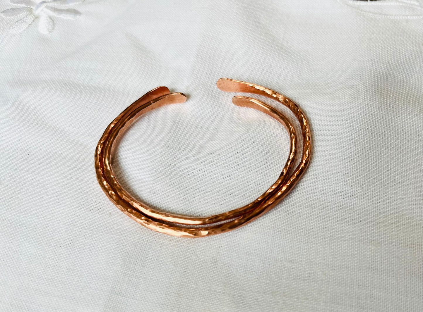 Personalized Cuff Bracelet | Handmade Hammered Copper Jewelry | Solid Pure Quality Copper | Gift for Her | Seventh Anniversary | Initials