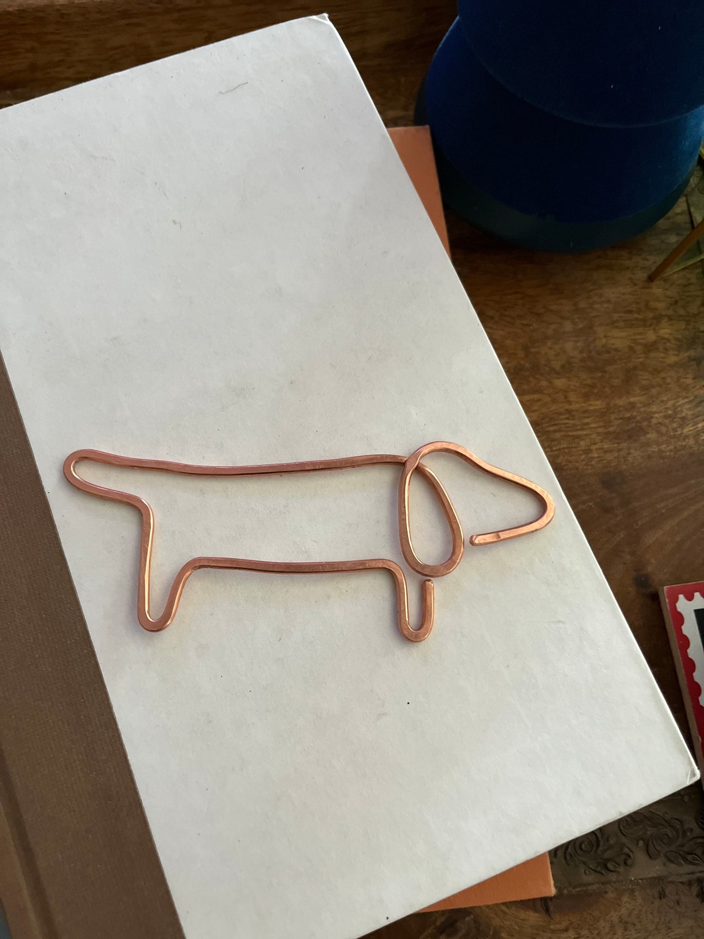 Dog Bookmark | Handmade Copper Bookmark | Dog Mom Dog Dad Pet Parent Puppy | Book Accessories | Bookworm Gift | Book Accessories | Line Art