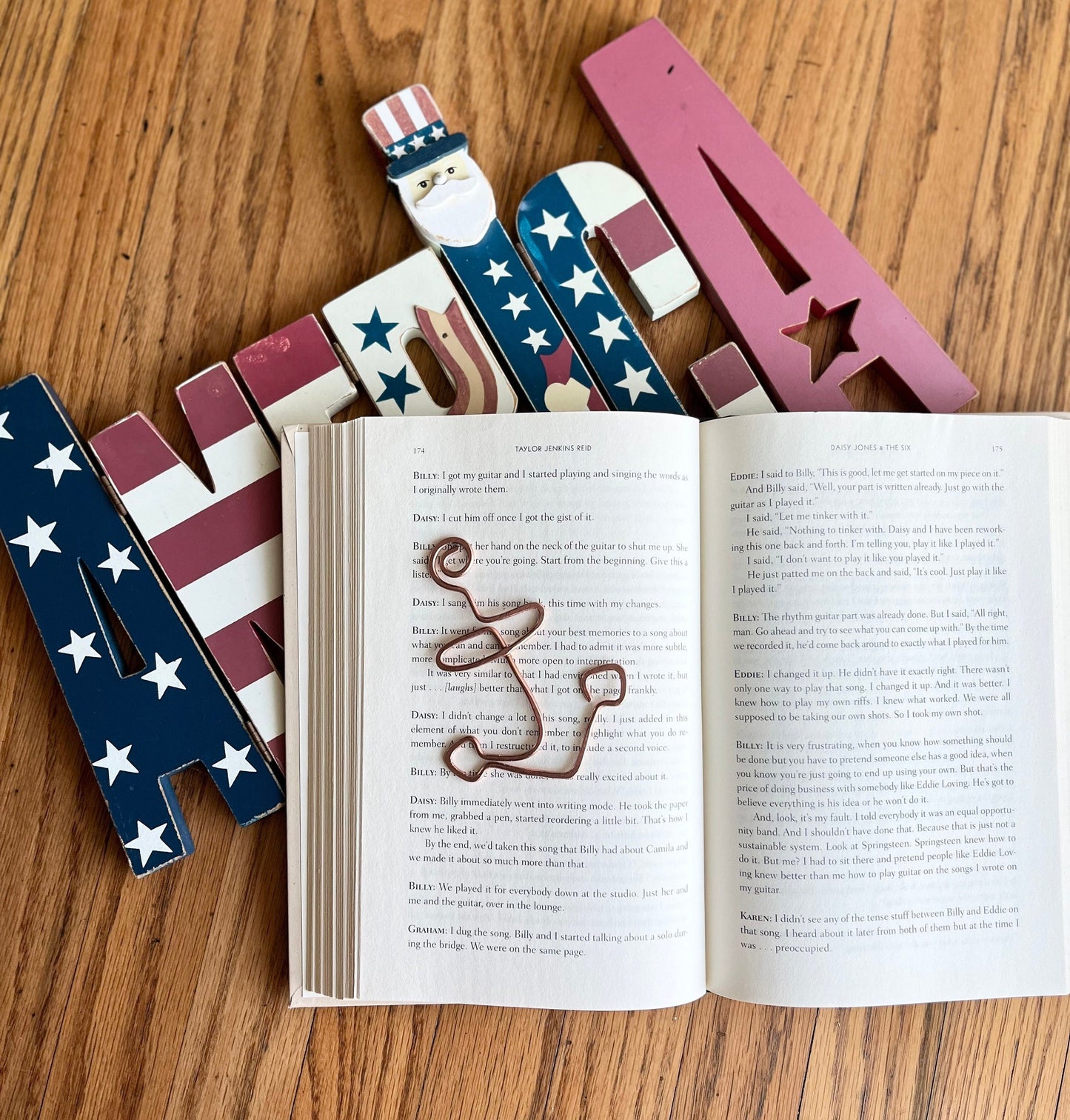 Navy Anchor Bookmark | Handmade Copper Wire Line Art | USA Navy Military Seals Seabees | Bookworm Reading Accessories | Notebook Stationary