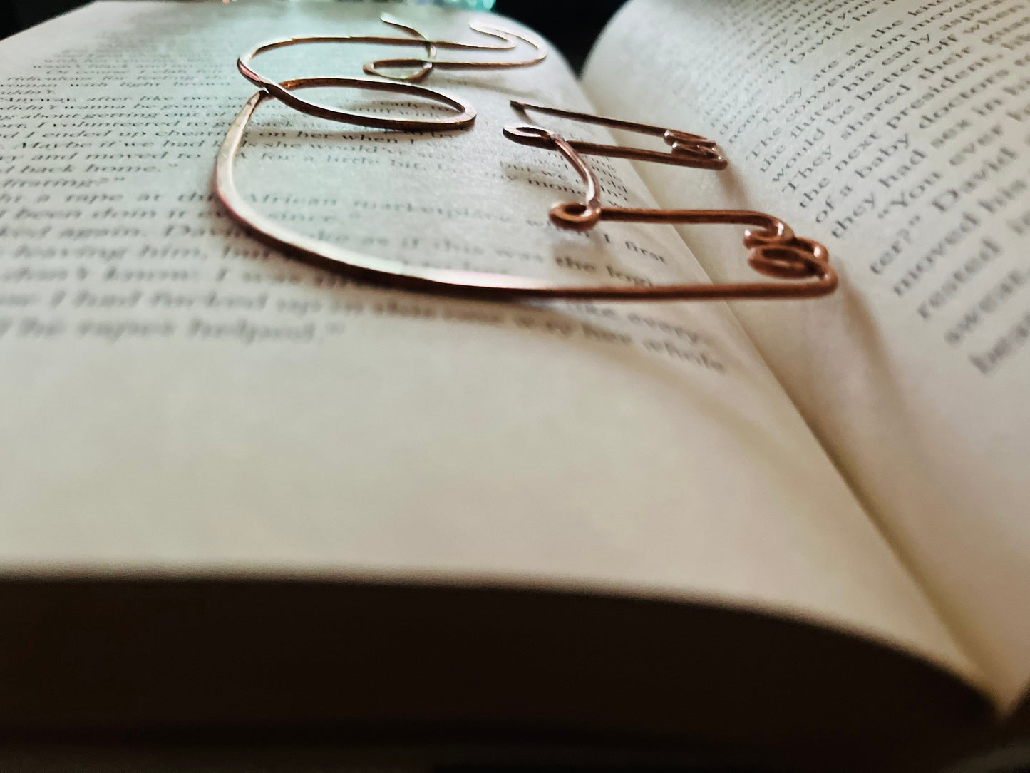 Elephant Bookmark | Handmade Copper Wire Line Art | Good Luck Charm | Notebook Stationary | Reading Journal Accessories | Book Jewelry Gift