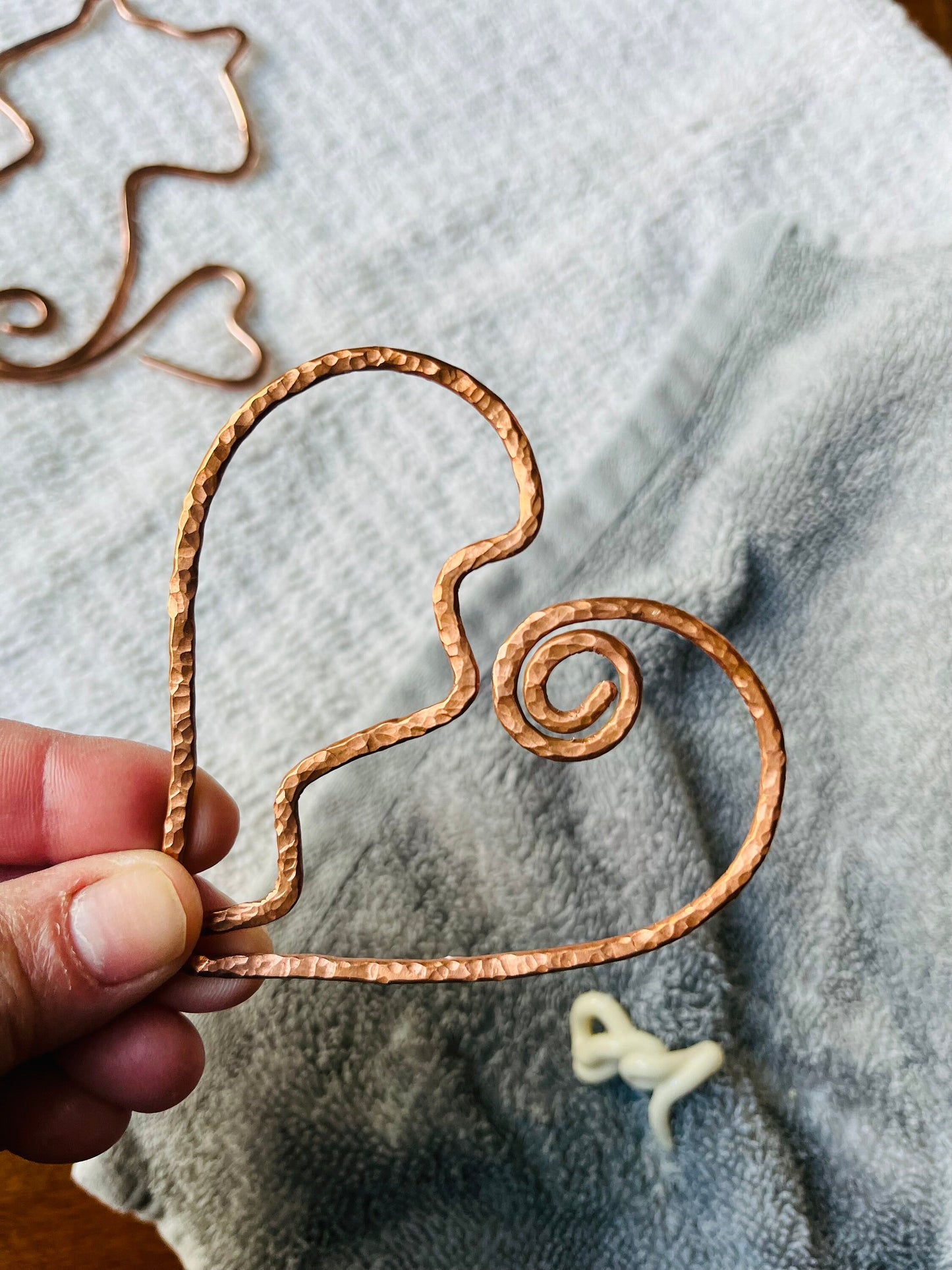 Heart Bookmark | Handmade Salvaged Copper Wire Line Art | Book Jewelry | Reading Journal Accessories | Notebook Stationary | Broken Heart