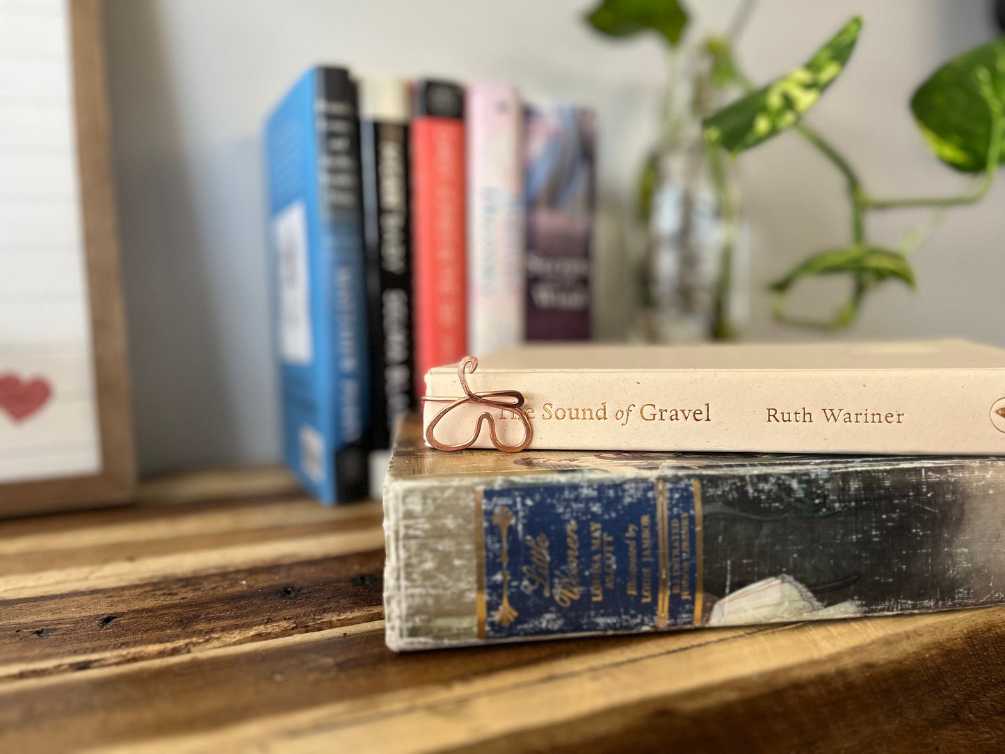 Butterfly Bookmark | Book Hook | Handmade Salvaged Copper Wire Line Art | Reading Journal Accessories | Notebook Stationary | Book Jewelry