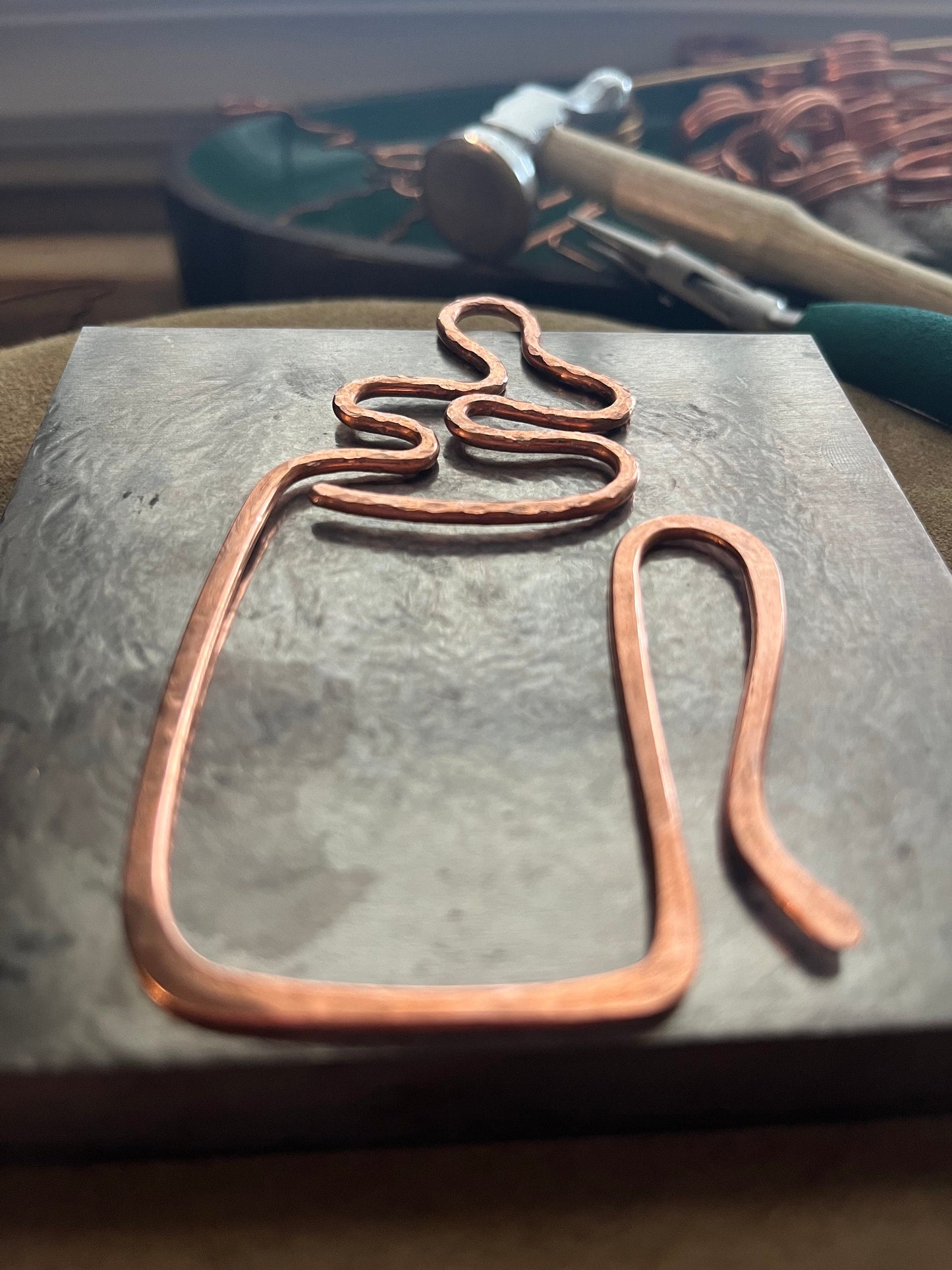 Coffee Mug Bookmark | Handmade Copper Wire Line Art | Caffeine Tea Time | Reading Accessories | Notebook Journal Stationary | Bookworm Gift