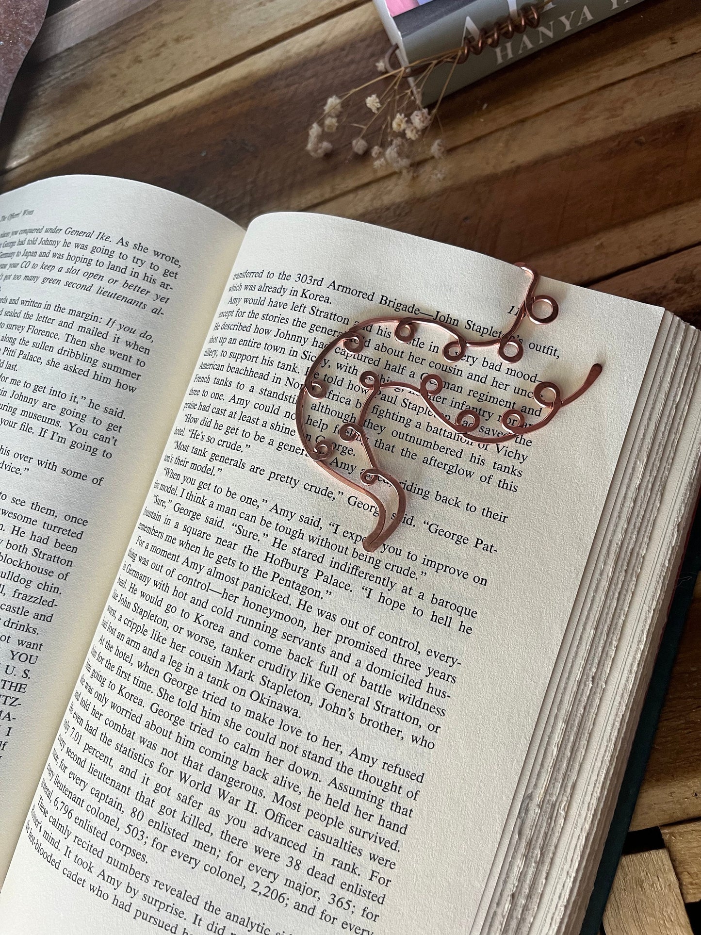 Copper Octopus Handmade Bookmark: Unique Book Lover Gift Reading Accessory Book Jewelry