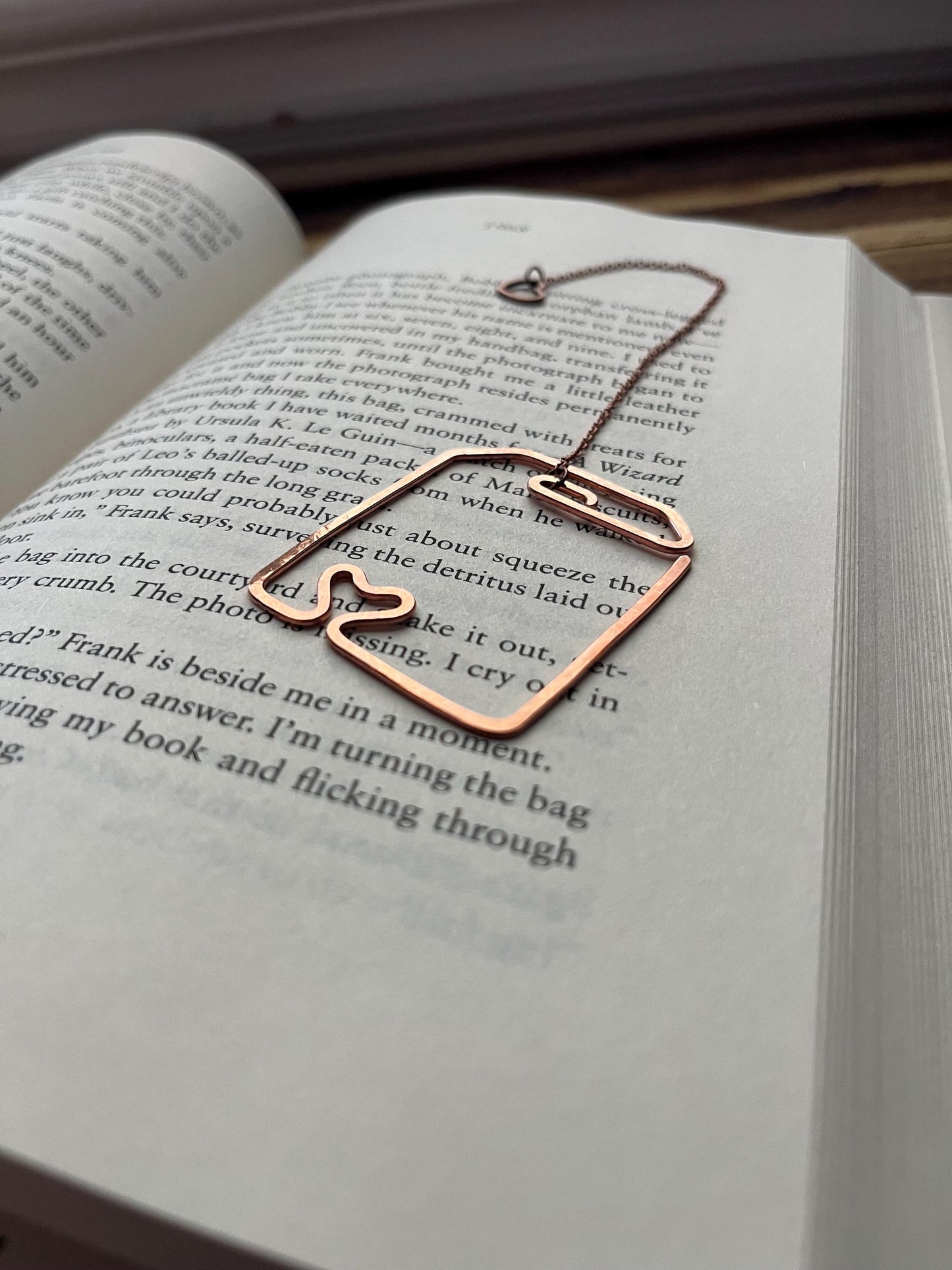 Tea Bag Heart Bookmark | Love Tea Time | Drink Tea | Handmade Bookish Gift | Book Jewelry | Reading Accessory | Notebook Journal Stationary