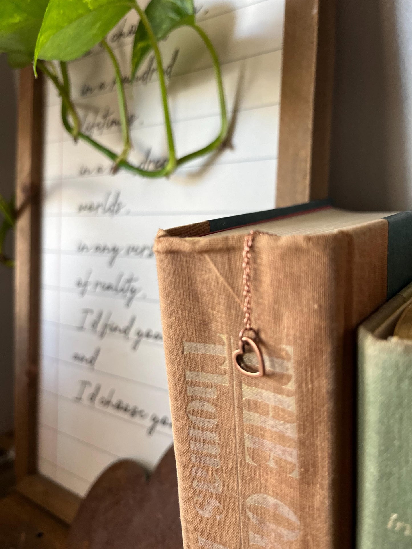 Tea Bag Heart Bookmark | Love Tea Time | Drink Tea | Handmade Bookish Gift | Book Jewelry | Reading Accessory | Notebook Journal Stationary