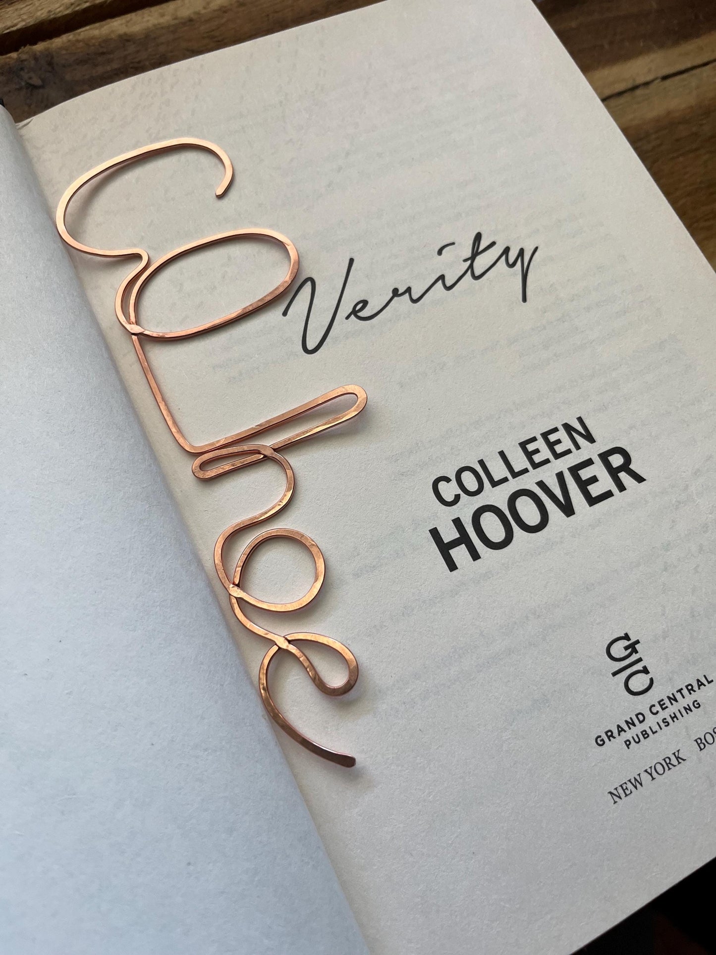 Co Hoe Bookmark| Bookish | Handmade Copper Wire Line Art | Reading Journal Accessories | Notebook Stationary | Book Jewelry | Bookworm Gift