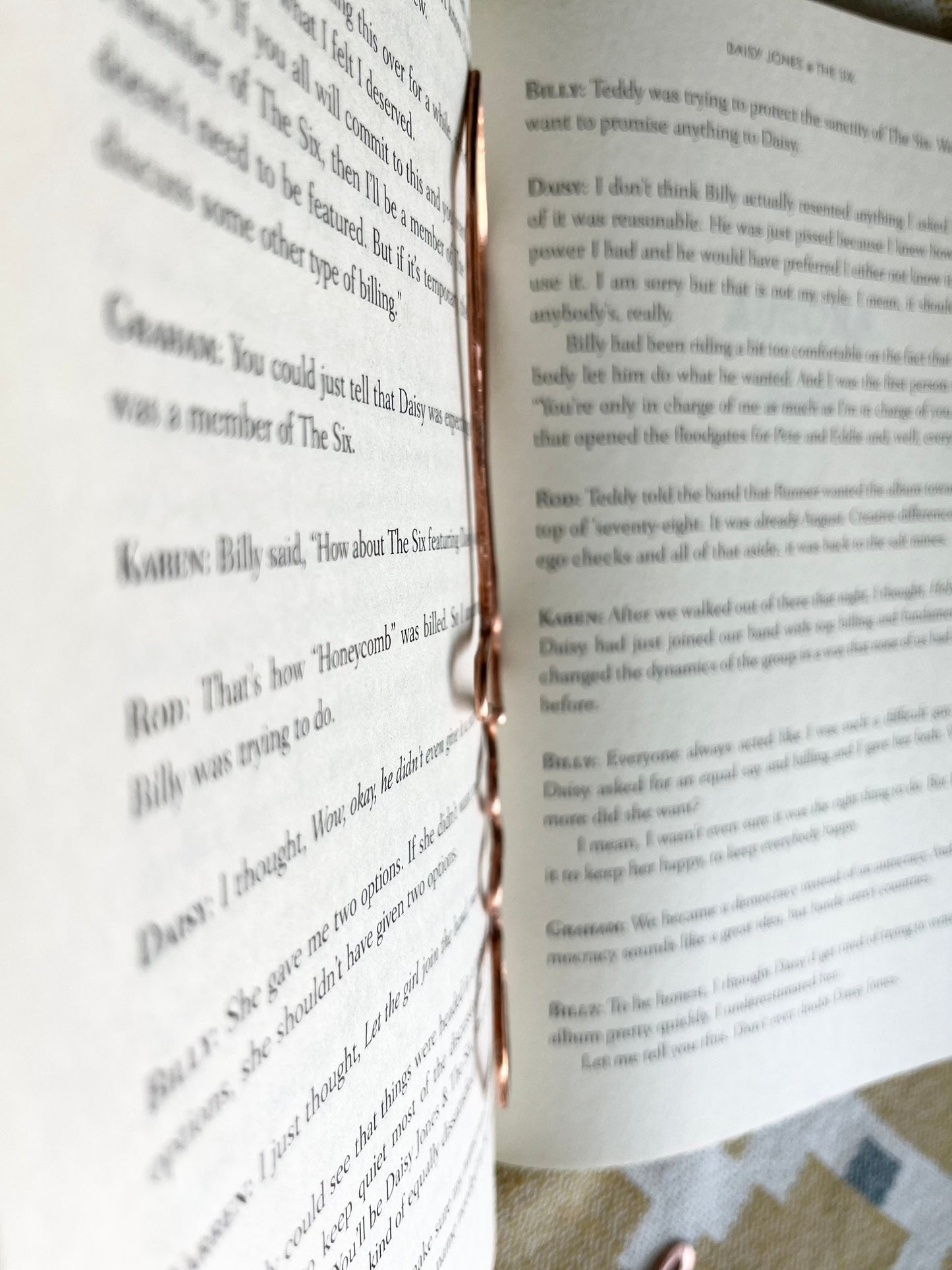 Copper Sword Handmade Bookmark: Fantasy Book Accessories Reading Stationary