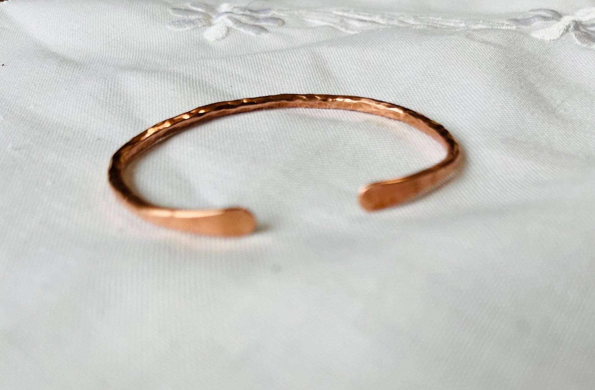 Personalized Cuff Bracelet | Handmade Hammered Copper Jewelry | Solid Pure Quality Copper | Gift for Her | Seventh Anniversary | Initials