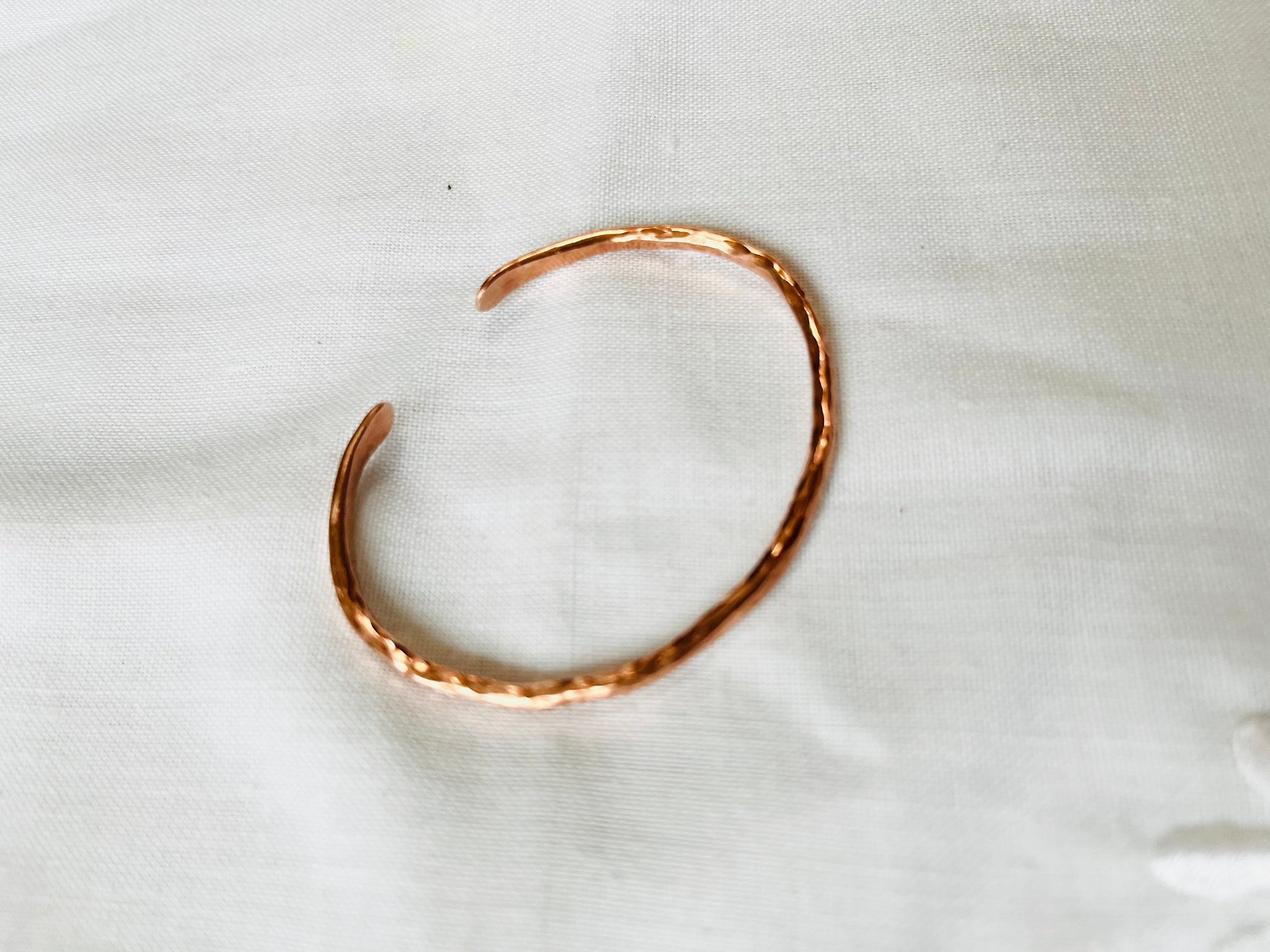 Personalized Cuff Bracelet | Handmade Hammered Copper Jewelry | Solid Pure Quality Copper | Gift for Her | Seventh Anniversary | Initials