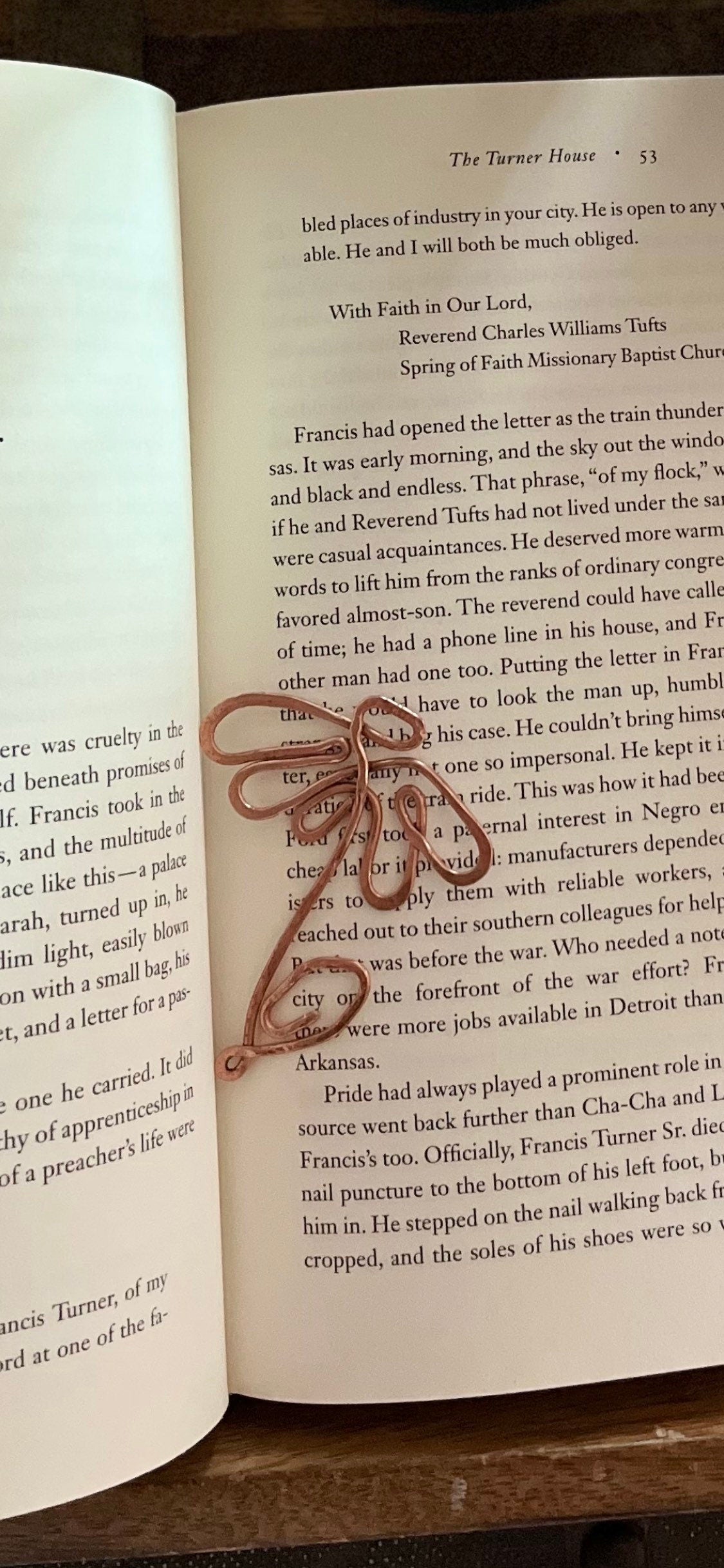 Flower Bookmark | Handmade Salvaged Copper Wire Line Art | Wild Flower | Reading Accessories | Notebook Journal Stationary | Bookworm Gift