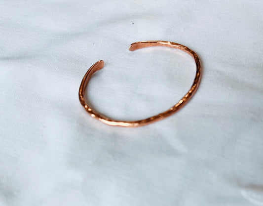 Personalized Cuff Bracelet | Handmade Hammered Copper Jewelry | Solid Pure Quality Copper | Gift for Her | Seventh Anniversary | Initials