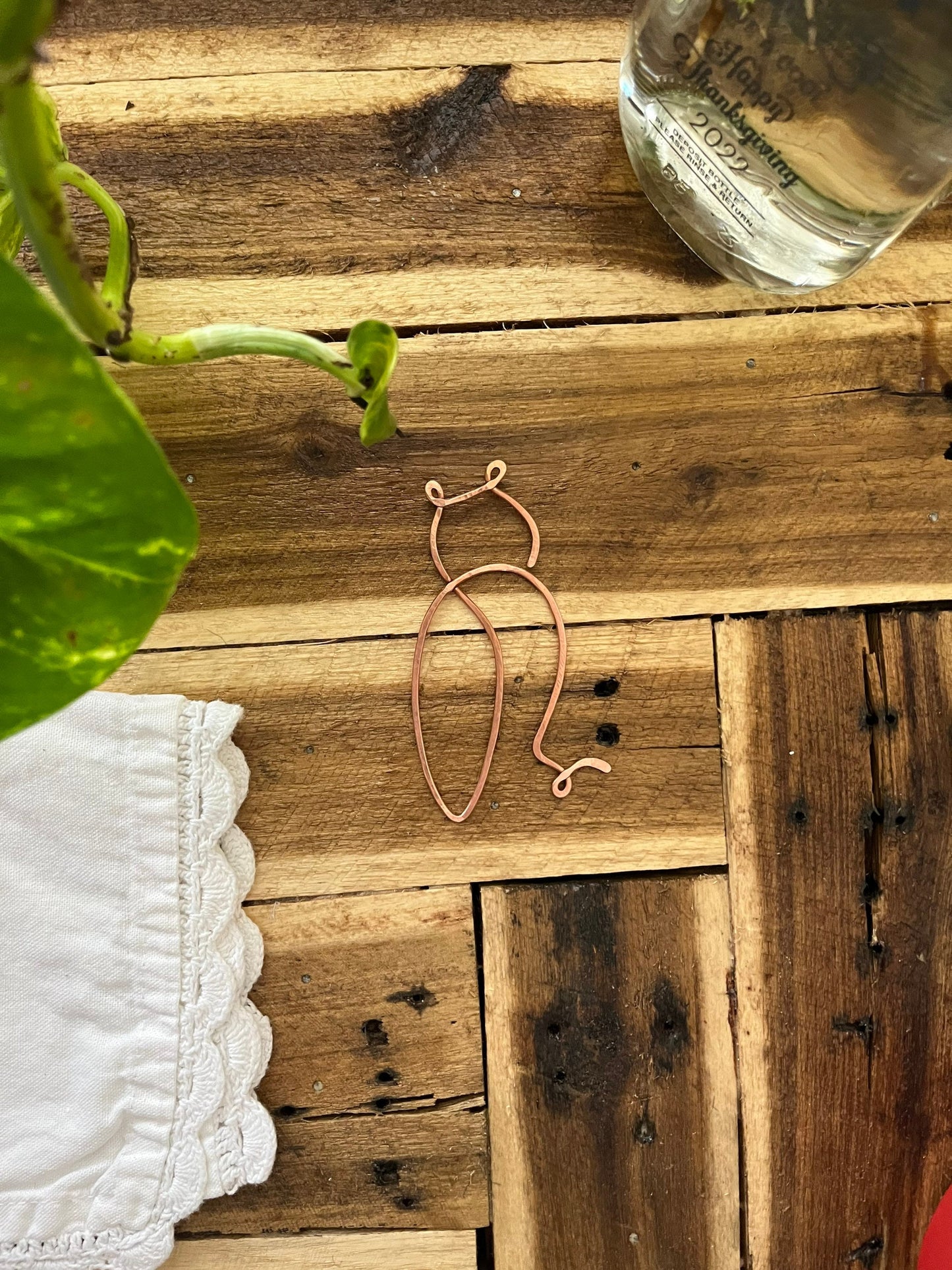 Owl Bookmark | Handmade Salvaged Copper Wire Line Art | Reading Accessories | Journal Notebook Diary Stationary | Bookworm Gift Book Jewelry