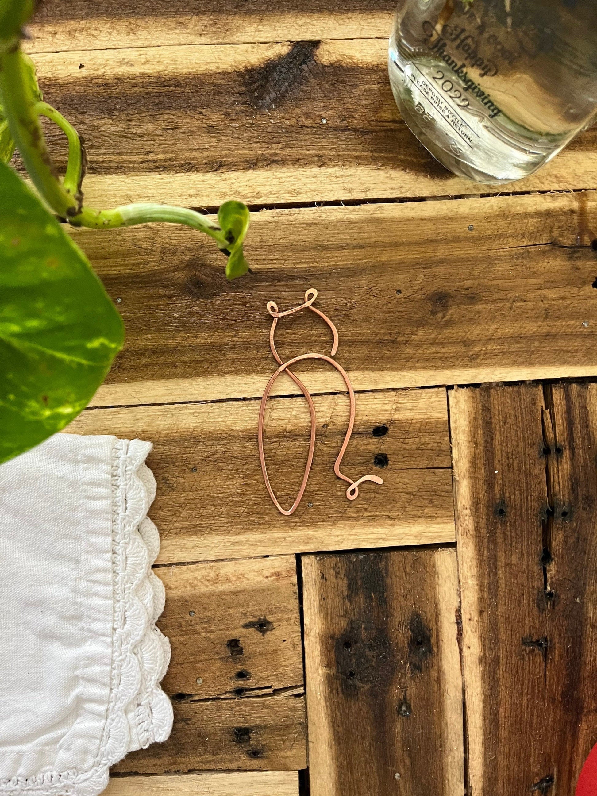 Owl Bookmark | Handmade Salvaged Copper Wire Line Art | Reading Accessories | Journal Notebook Diary Stationary | Bookworm Gift Book Jewelry