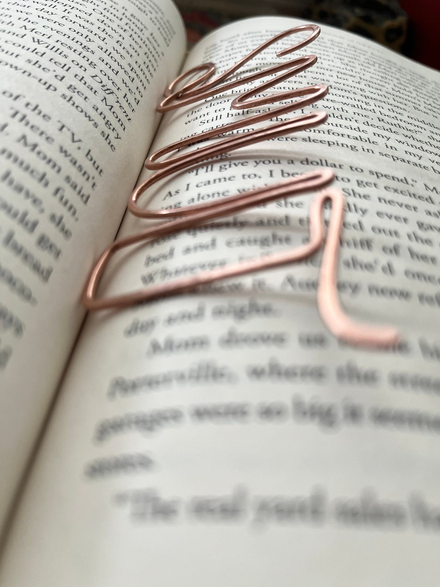SMUT Bookmark | Handmade Salvaged Copper Wire Line Art | Reading Journal Accessories | Notebook Stationary | Book Jewelry | Bookworm Gift