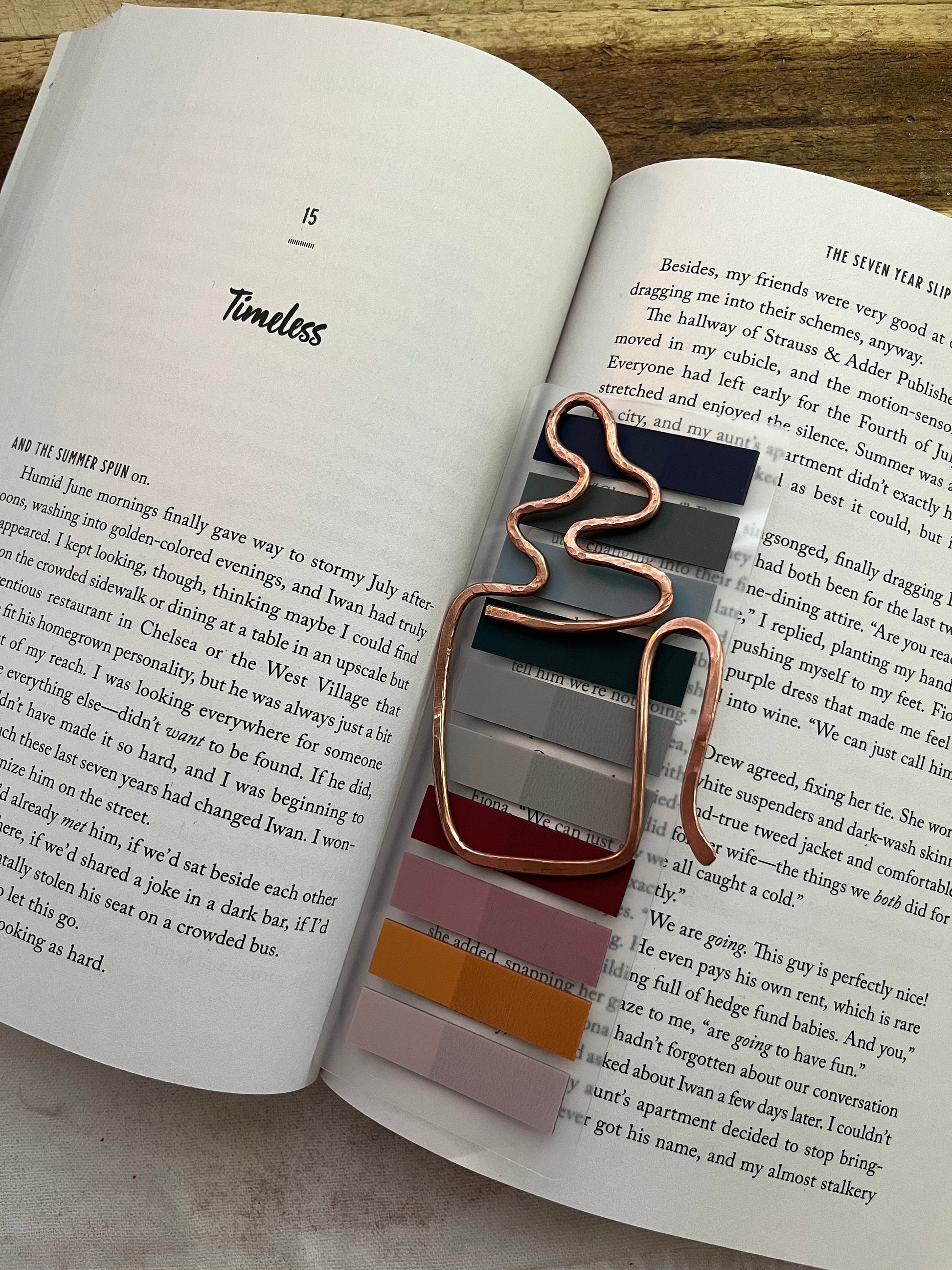 Coffee Mug Bookmark | Handmade Copper Wire Line Art | Caffeine Tea Time | Reading Accessories | Notebook Journal Stationary | Bookworm Gift