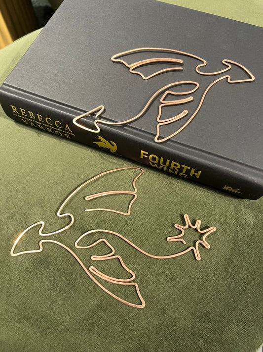 Dragon Bookmark | Handmade Salvaged Copper Wire | Reading Journal Accessory | Notebook Stationary | Gift for Reader | Bookish Supplies