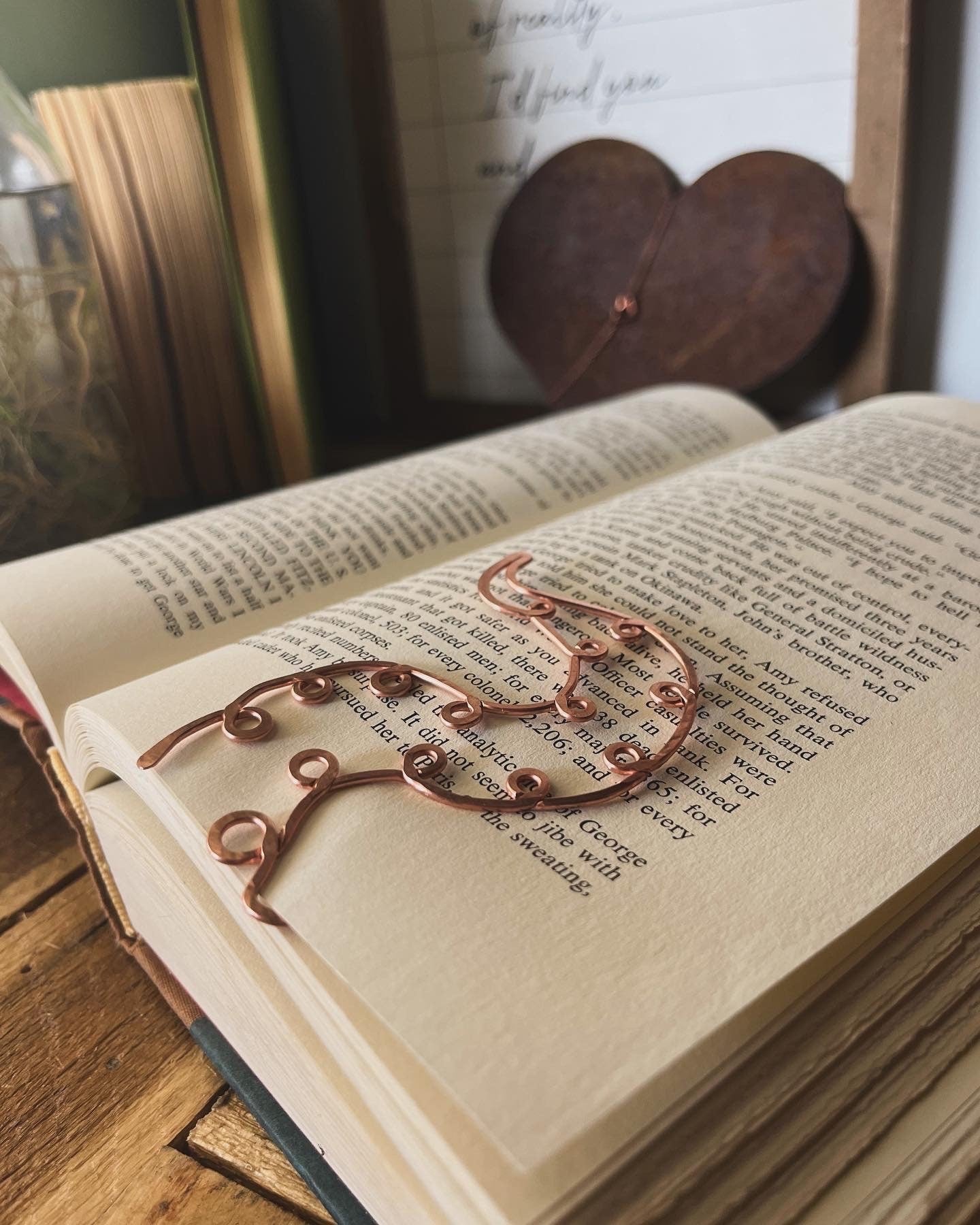 Octopus Tentacle Bookmark Handmade | Salvaged Copper | Ocean Animal | Reading Journal Accessory | Unique Bookish Gift | Notebook Stationary