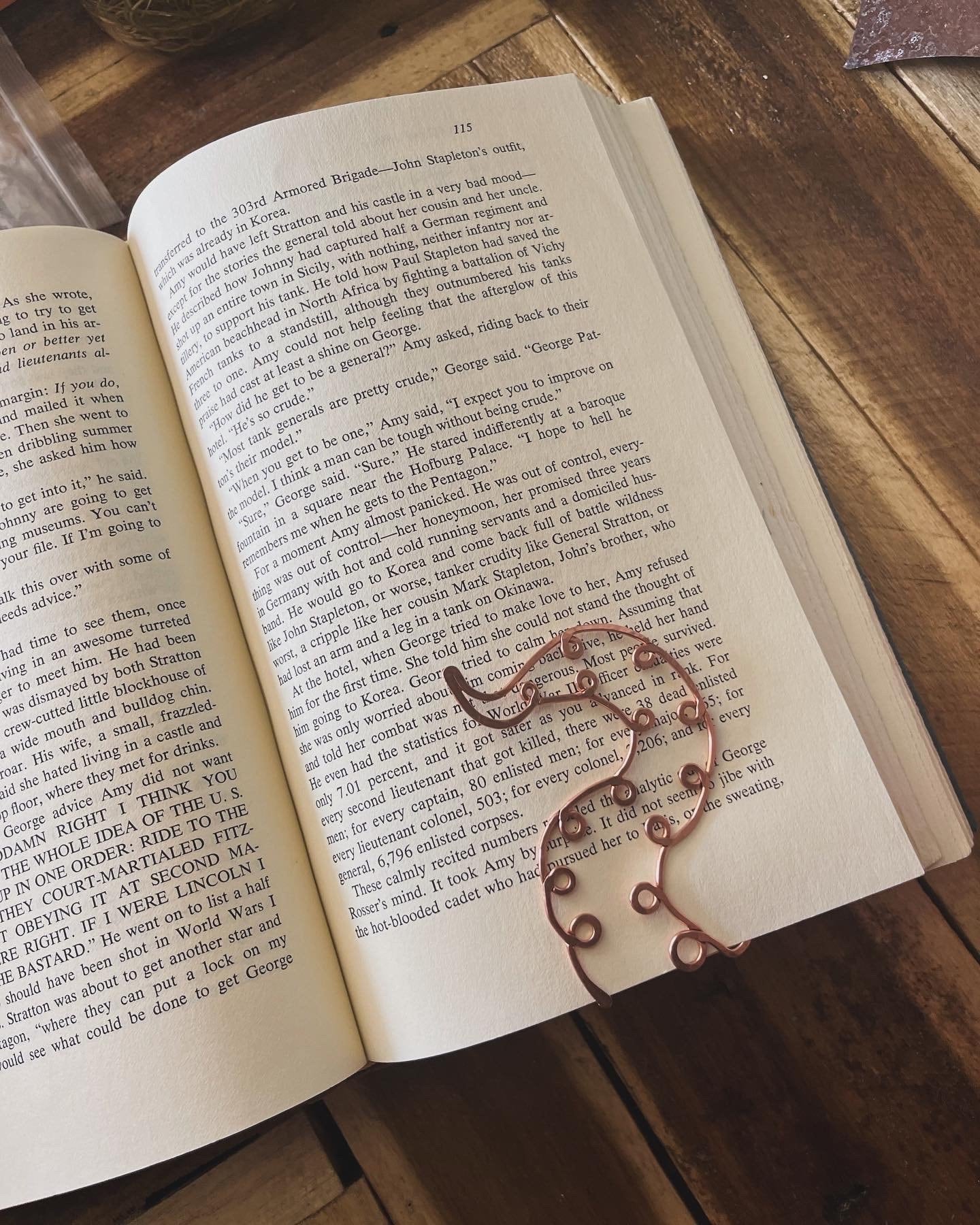Octopus Tentacle Bookmark Handmade | Salvaged Copper | Ocean Animal | Reading Journal Accessory | Unique Bookish Gift | Notebook Stationary
