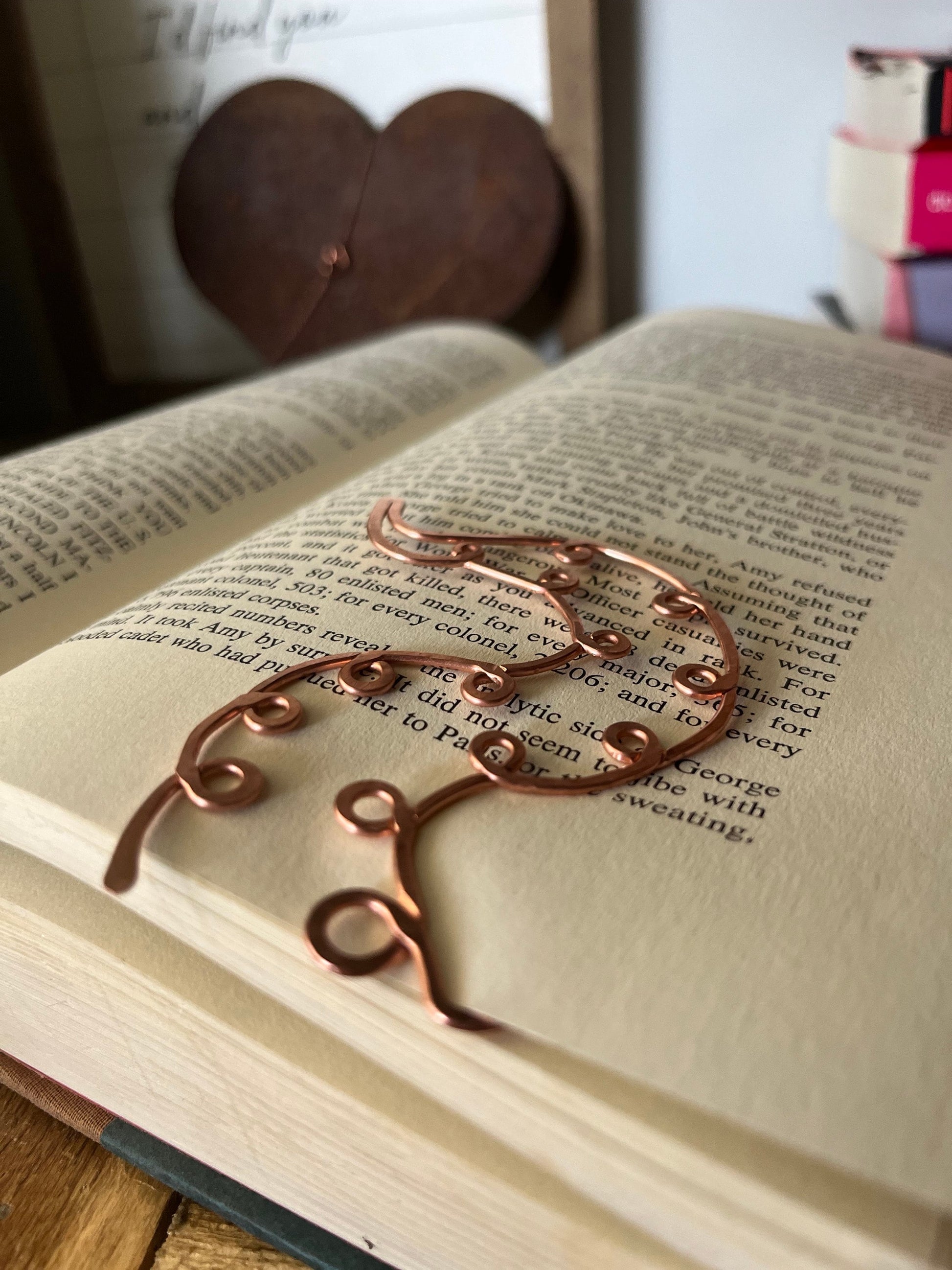 Octopus Tentacle Bookmark Handmade | Salvaged Copper | Ocean Animal | Reading Journal Accessory | Unique Bookish Gift | Notebook Stationary
