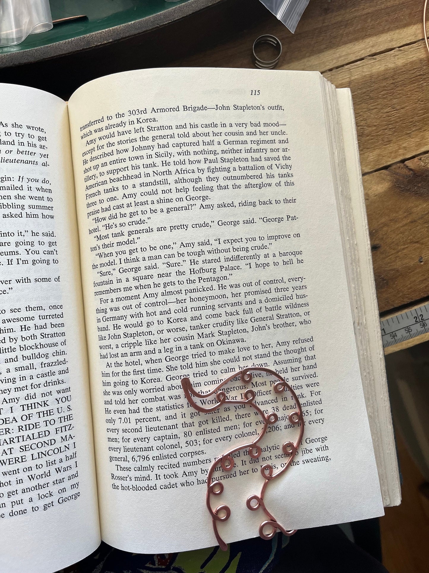 Octopus Tentacle Bookmark Handmade | Salvaged Copper | Ocean Animal | Reading Journal Accessory | Unique Bookish Gift | Notebook Stationary