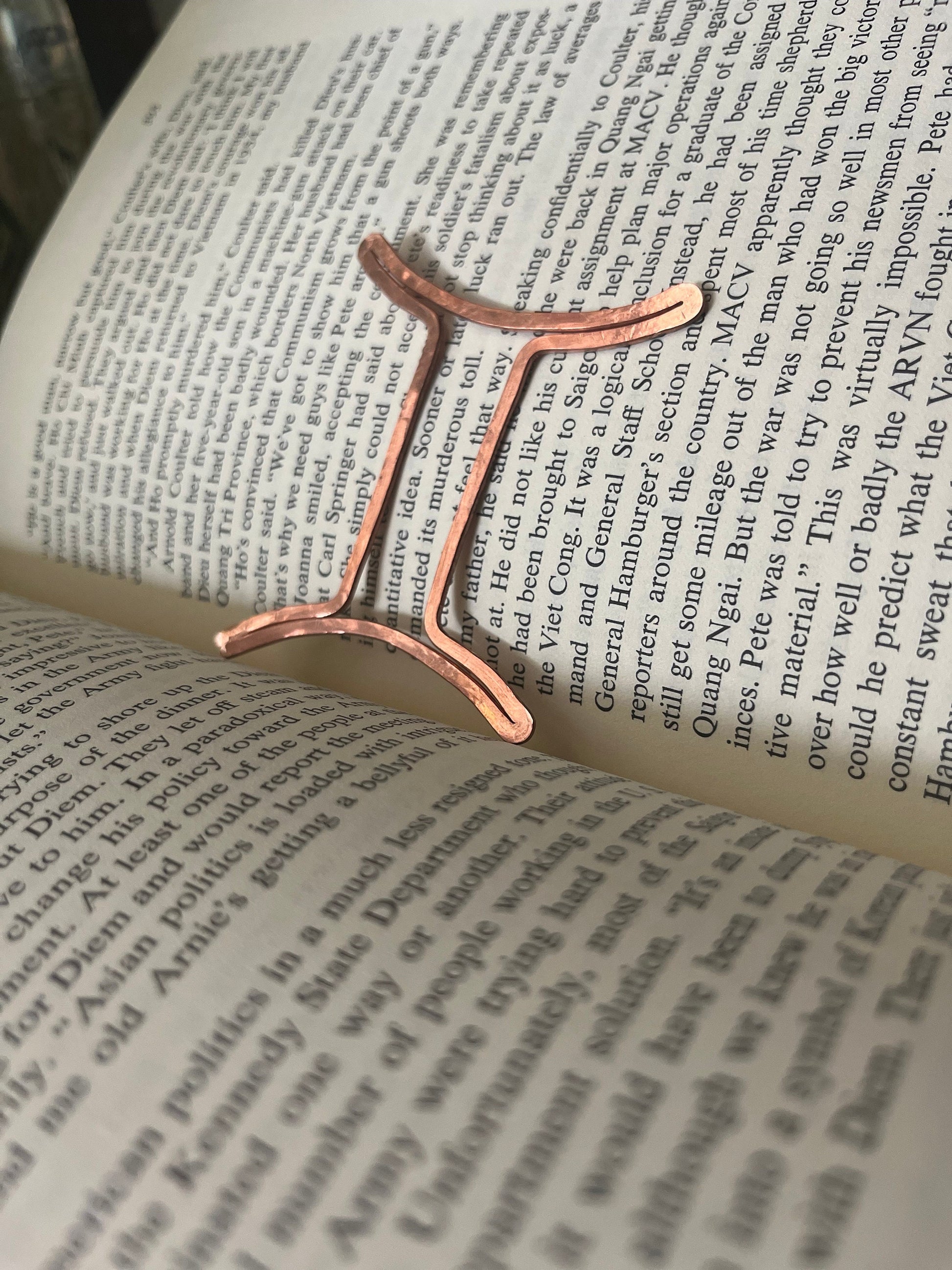 Gemini Bookmark Zodiac Sign | Astrology | Salvaged Copper | Reading Accessory | Journal Diary Notebook Stationary | Bookish Gift for her