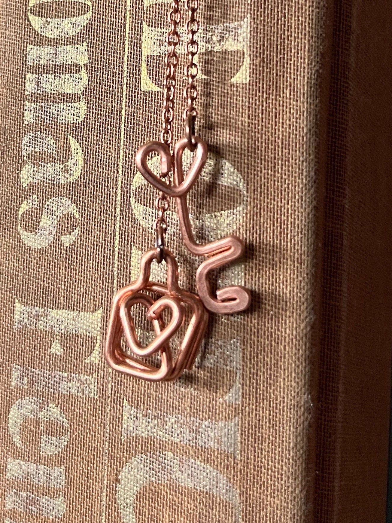 Heart Lock & Key Bookmark | Book Hook | Handmade Salvaged Copper | Reading Journal Accessory | Notebook Stationary | Bookish Jewelry Gift
