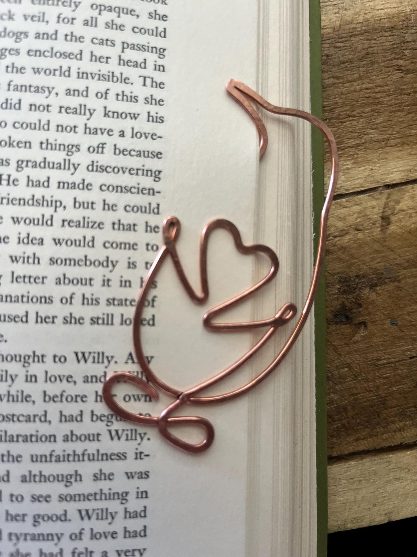 Penguin Bookmark Handcrafted | Custom Handmade Copper Wire Art | Bookish Bookworm Gift | Reading Accessory | Notebook Journal Stationary