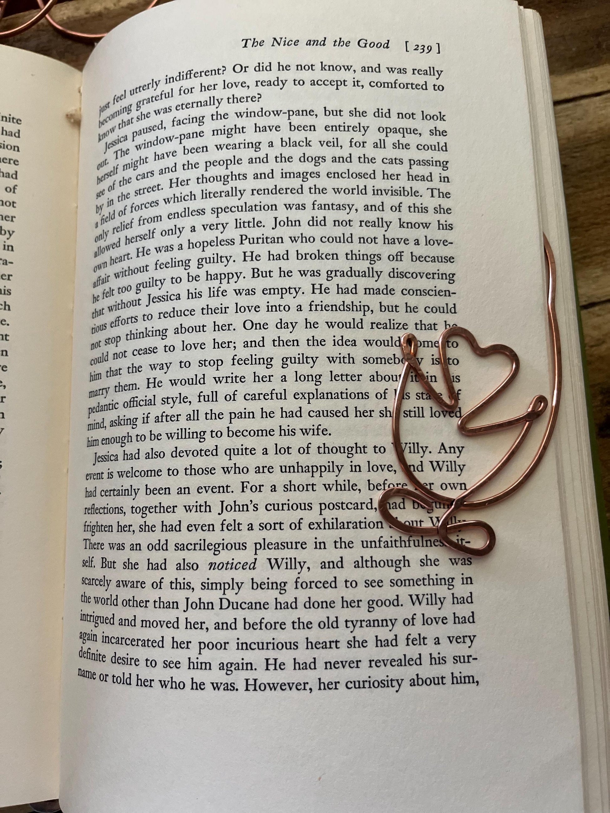 Penguin Bookmark Handcrafted | Custom Handmade Copper Wire Art | Bookish Bookworm Gift | Reading Accessory | Notebook Journal Stationary