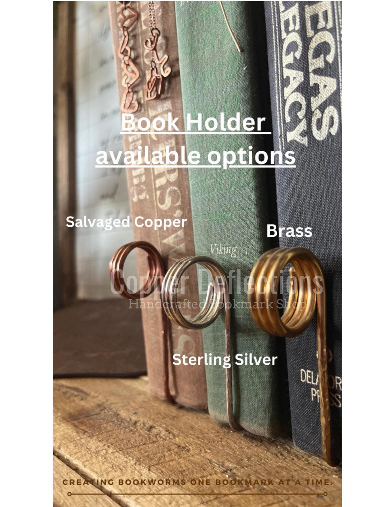 STERLING SILVER Book Holder Ring Bookmark | Handmade Utility Book Tool | Book Jewelry | Reading Accessory | Notebook Stationary Bookish Gift