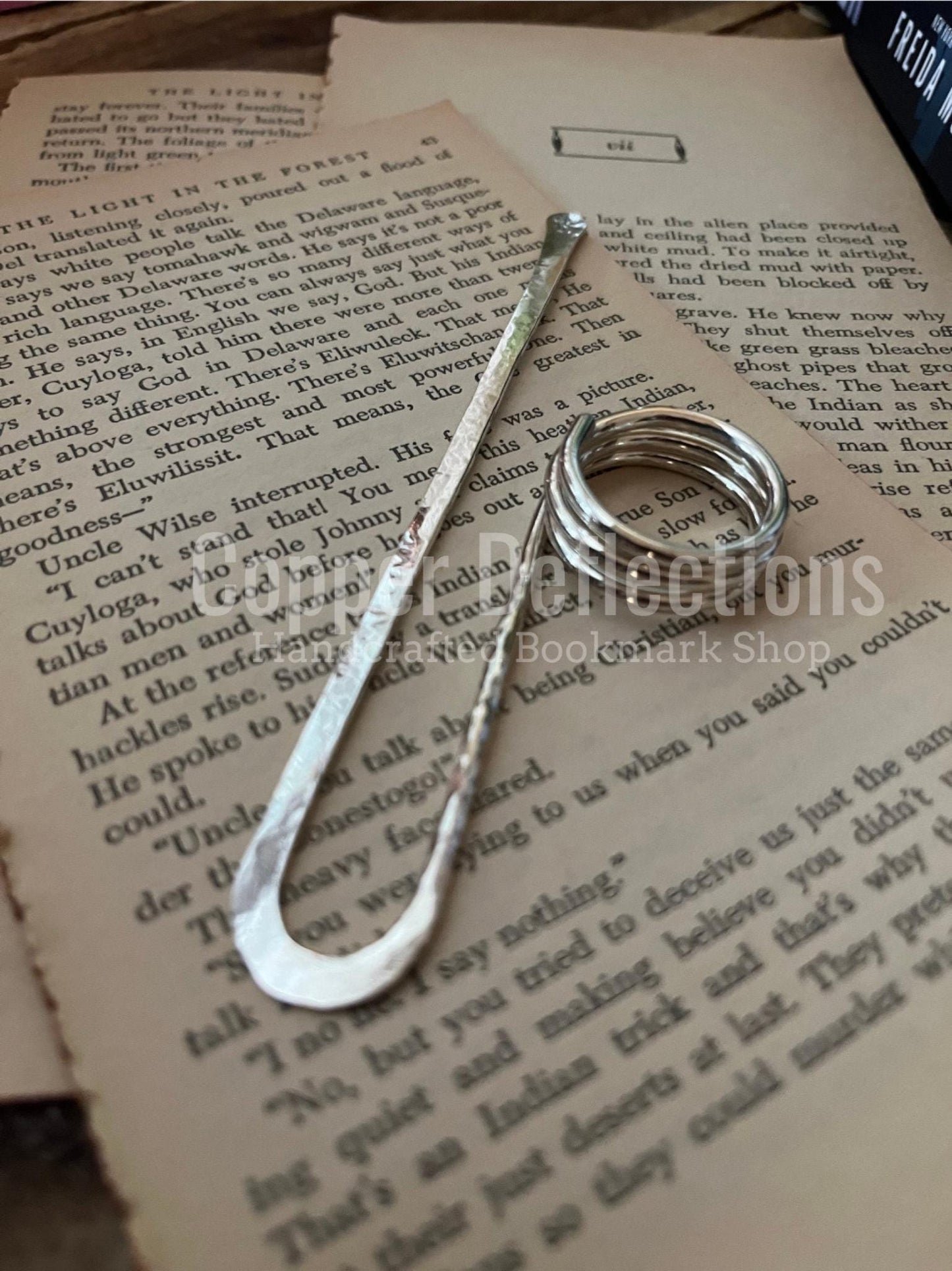 STERLING SILVER Book Holder Ring Bookmark | Handmade Utility Book Tool | Book Jewelry | Reading Accessory | Notebook Stationary Bookish Gift