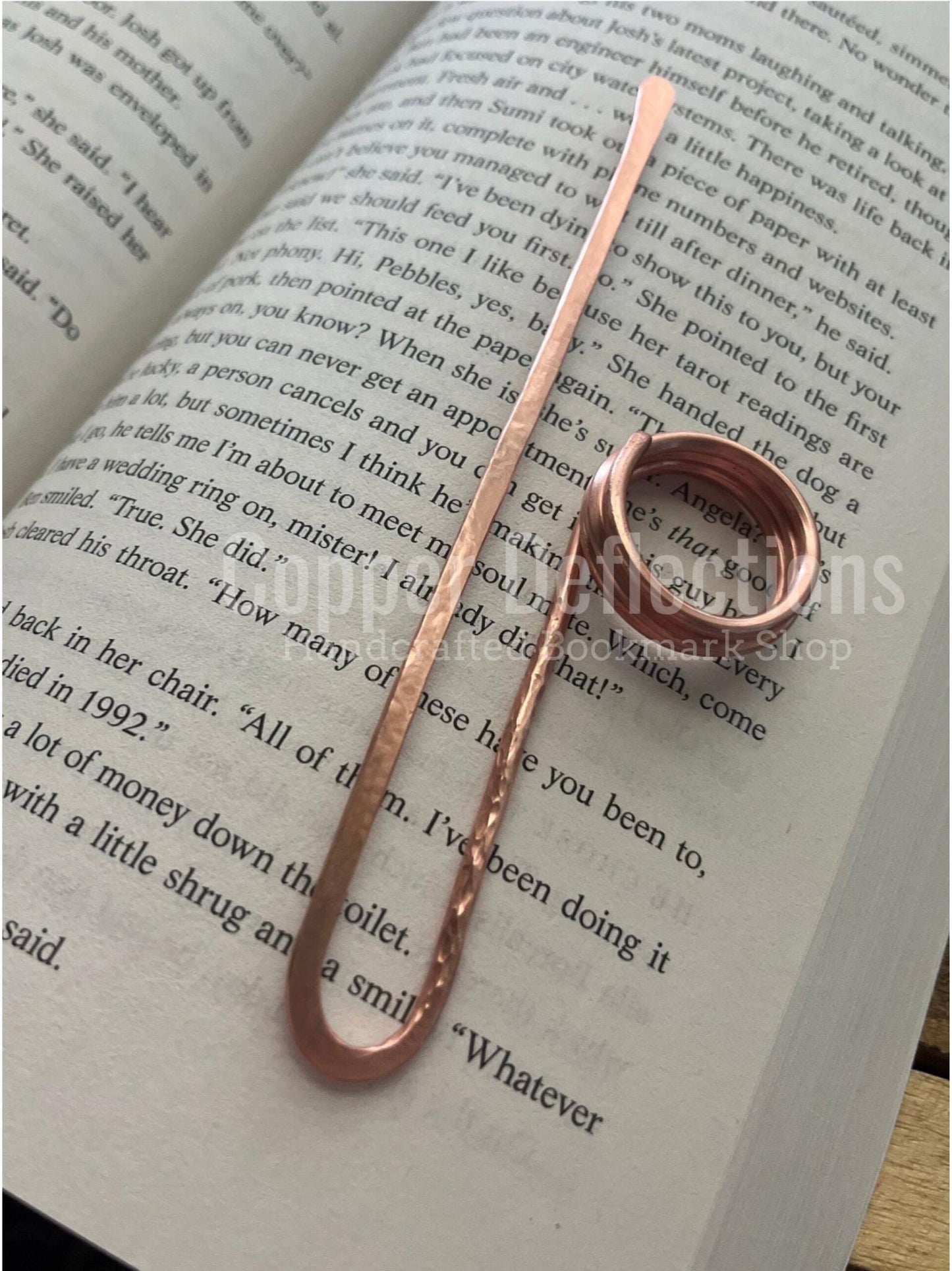 Copper Ring Book Holder Handmade Multifunctional Bookmark: Reading Accessory, Book Jewelry