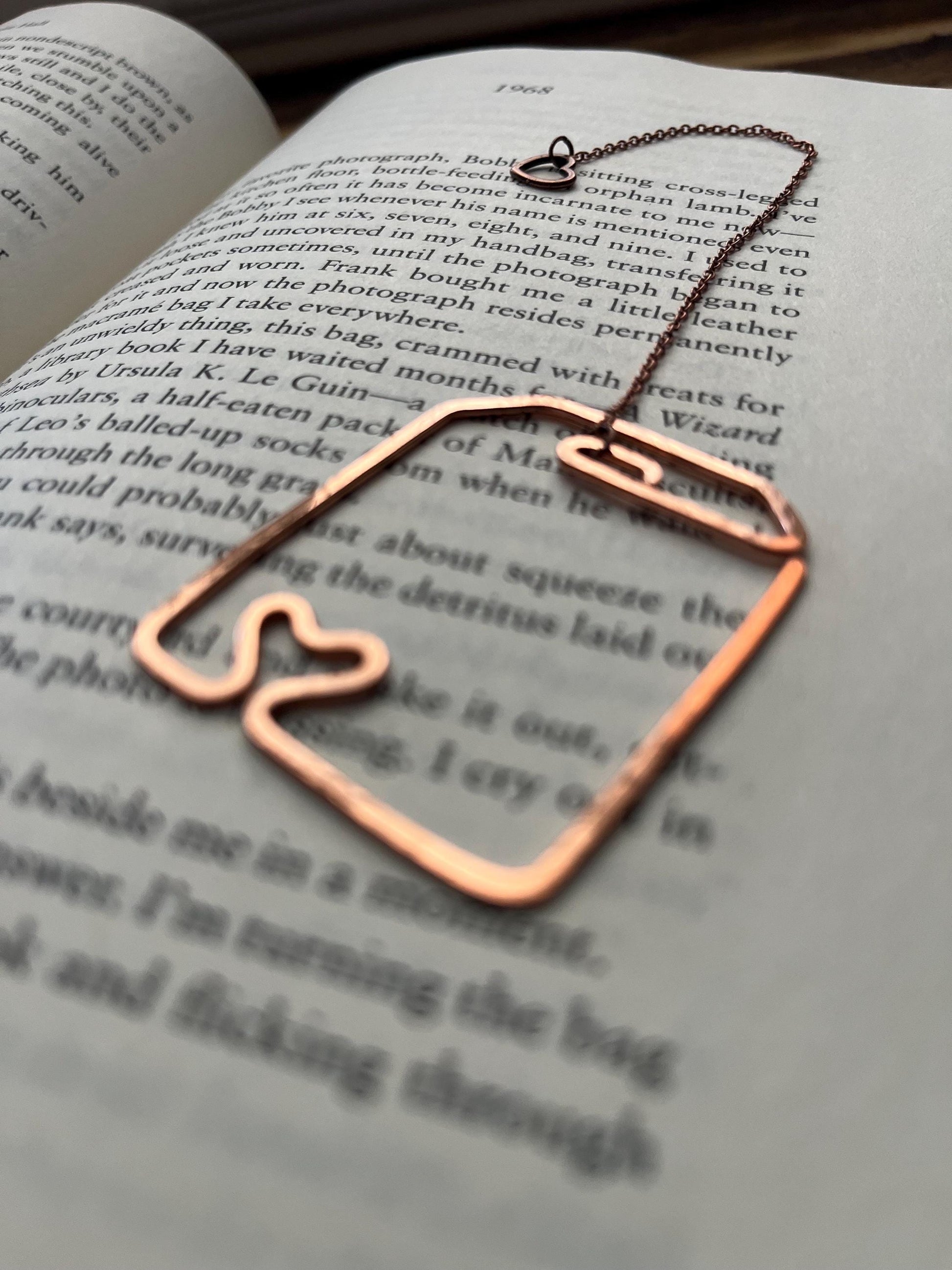 Tea Bag Heart Bookmark | Love Tea Time | Drink Tea | Handmade Bookish Gift | Book Jewelry | Reading Accessory | Notebook Journal Stationary