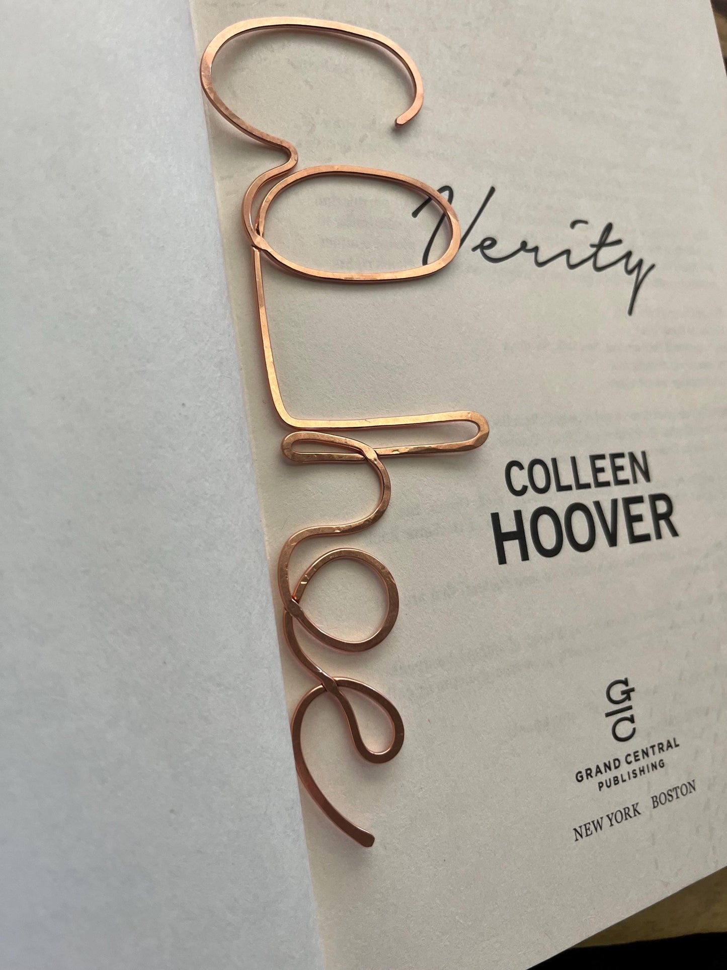 Co Hoe Bookmark| Bookish | Handmade Copper Wire Line Art | Reading Journal Accessories | Notebook Stationary | Book Jewelry | Bookworm Gift