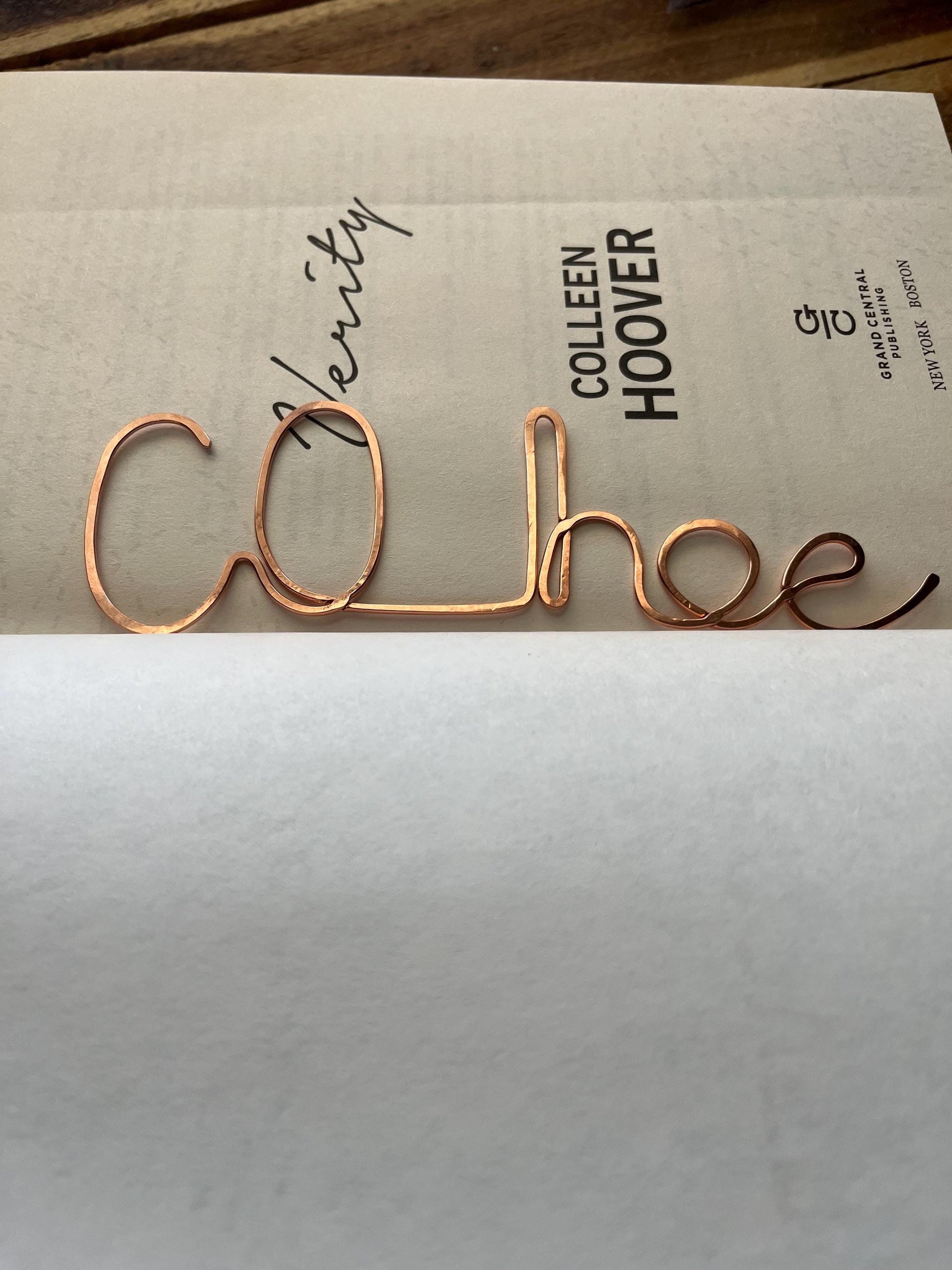 Co Hoe Bookmark| Bookish | Handmade Copper Wire Line Art | Reading Journal Accessories | Notebook Stationary | Book Jewelry | Bookworm Gift