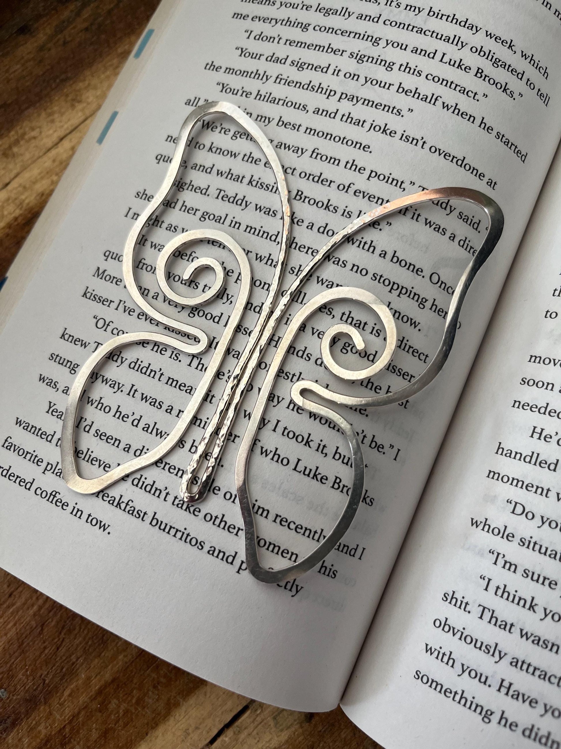 Butterfly Bookmark | Handmade Copper Wire Line Art | Butterflies | Reading Accessories | Bookworm Gift | Notebook Journal Diary Stationary