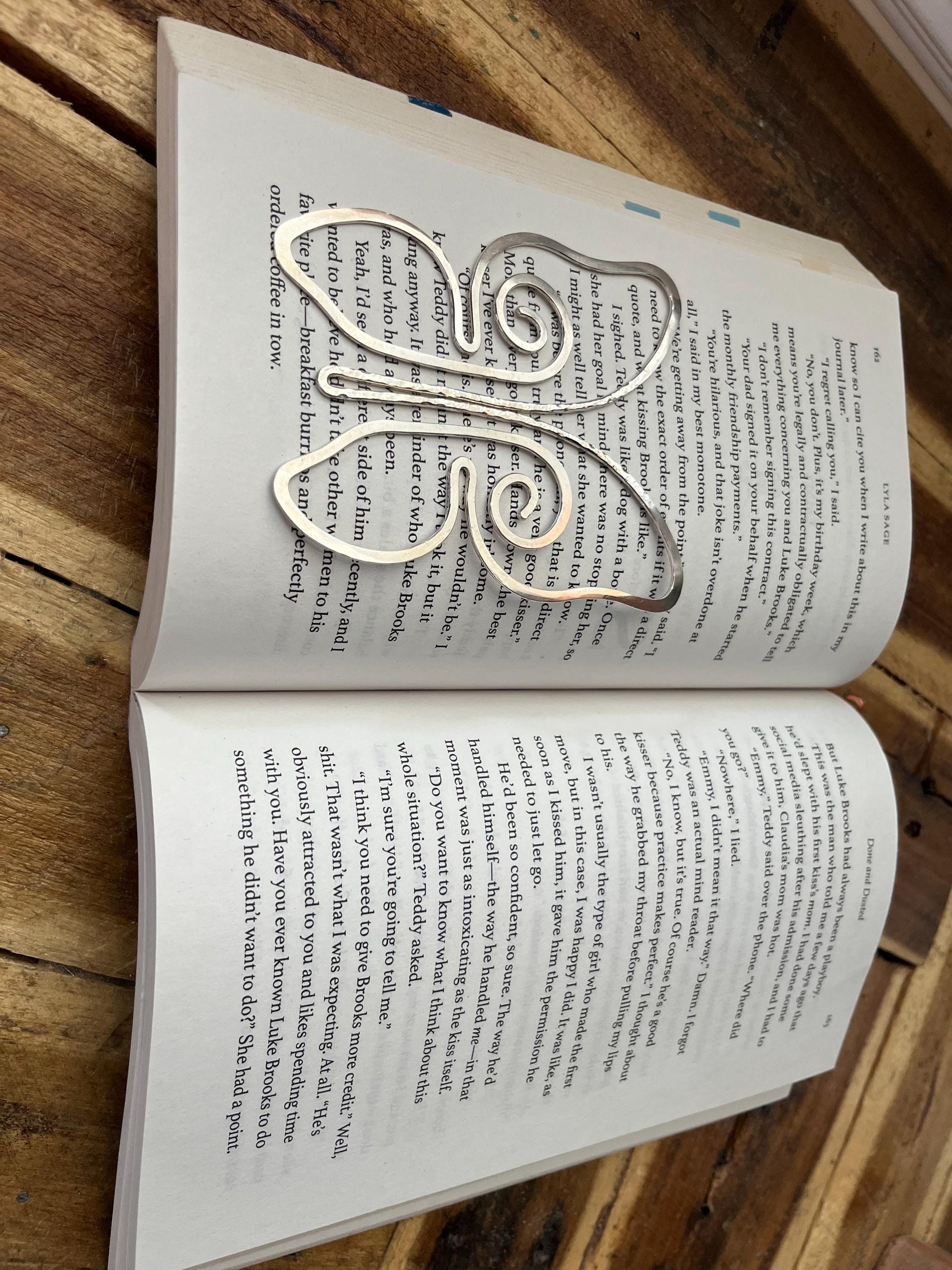 Butterfly Bookmark | Handmade Copper Wire Line Art | Butterflies | Reading Accessories | Bookworm Gift | Notebook Journal Diary Stationary