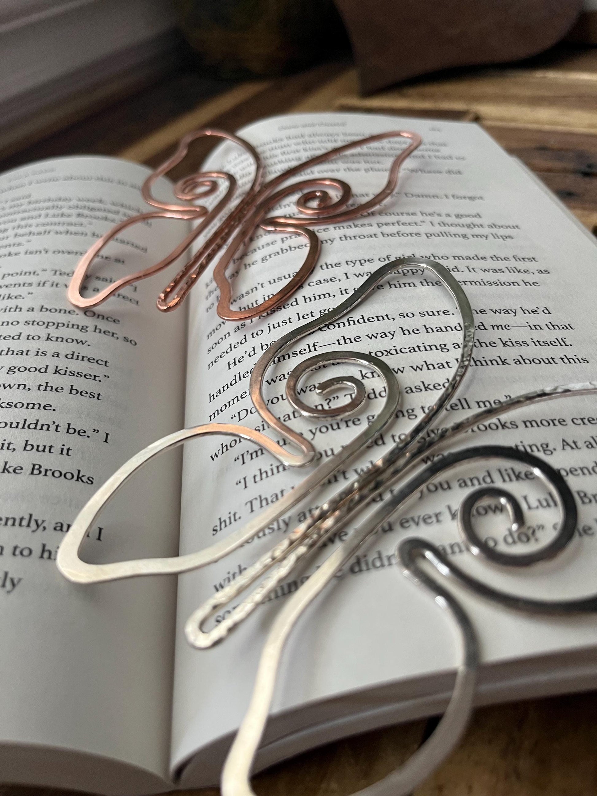 Butterfly Bookmark | Handmade Copper Wire Line Art | Butterflies | Reading Accessories | Bookworm Gift | Notebook Journal Diary Stationary