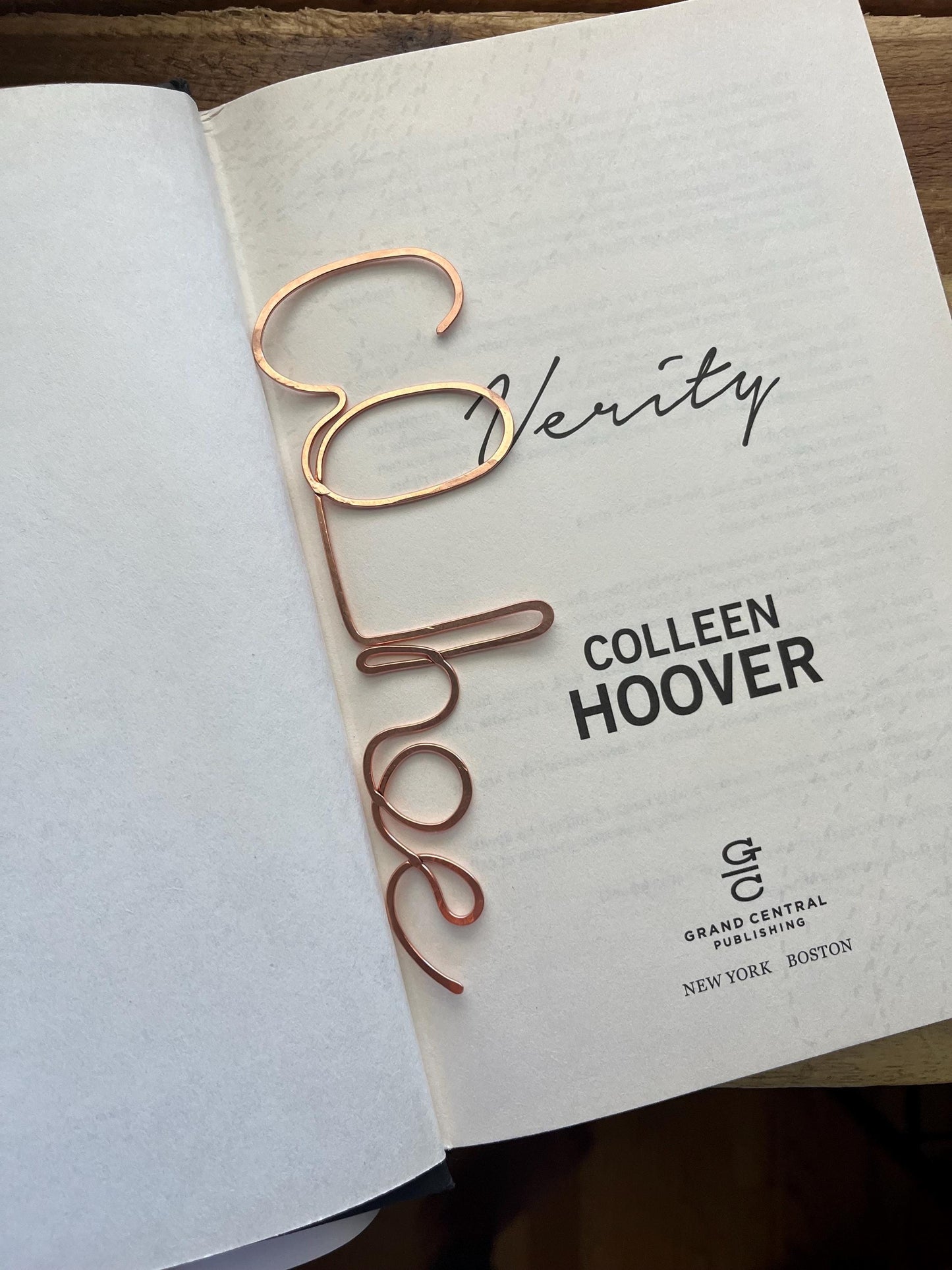 Co Hoe Bookmark| Bookish | Handmade Copper Wire Line Art | Reading Journal Accessories | Notebook Stationary | Book Jewelry | Bookworm Gift