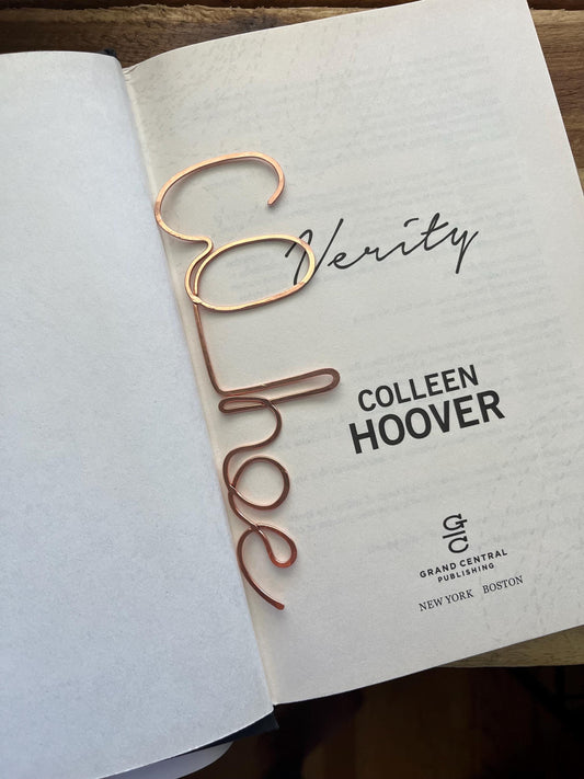 Co Hoe Bookmark| Bookish | Handmade Copper Wire Line Art | Reading Journal Accessories | Notebook Stationary | Book Jewelry | Bookworm Gift