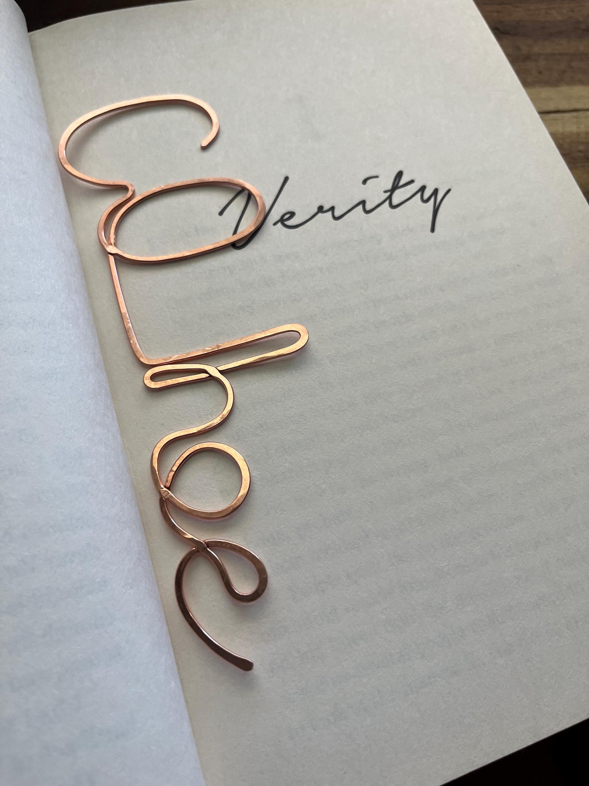 Co Hoe Bookmark| Bookish | Handmade Copper Wire Line Art | Reading Journal Accessories | Notebook Stationary | Book Jewelry | Bookworm Gift