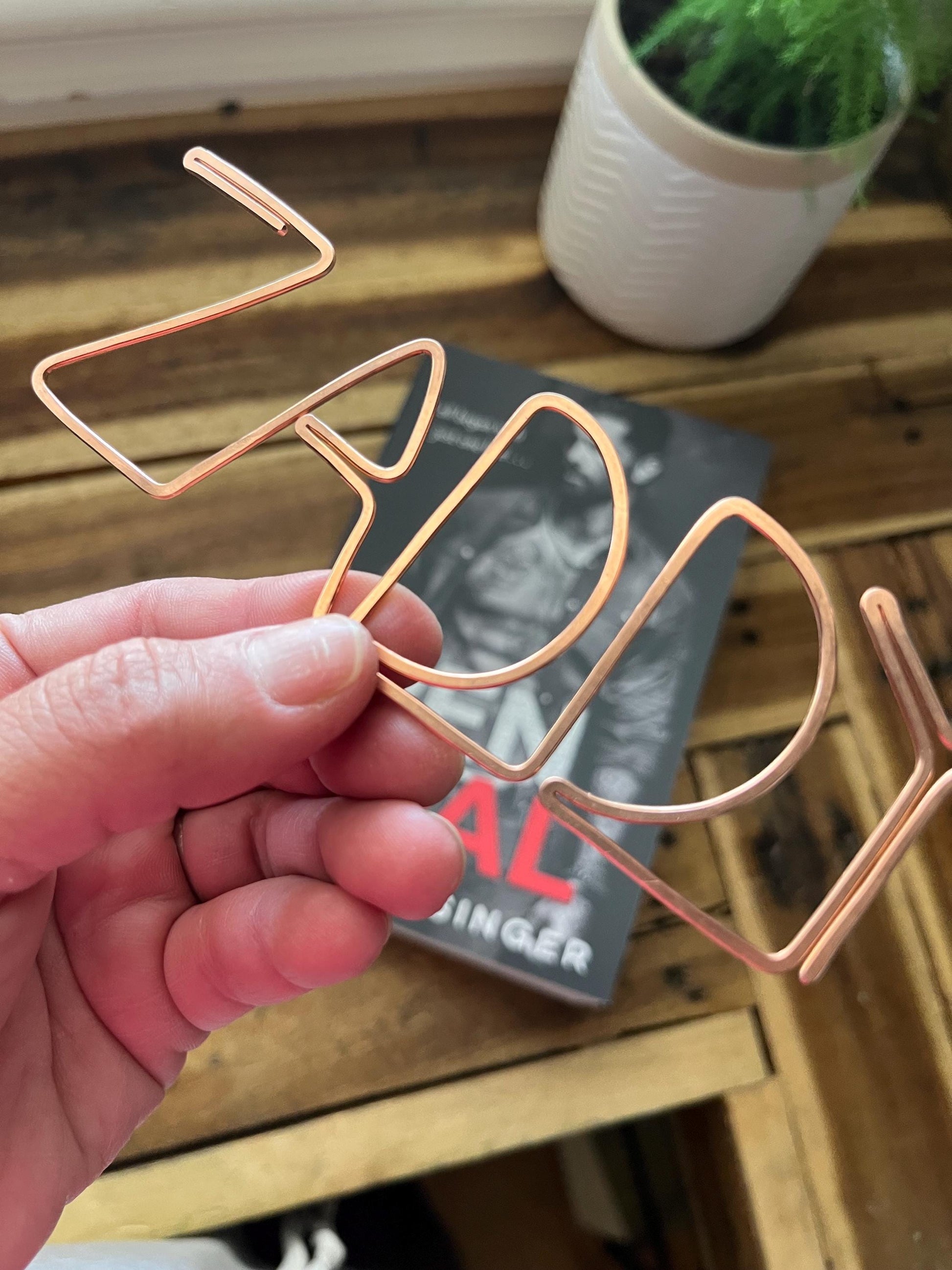 Zaddy Daddy Bookmark| Bookish | Handmade Copper Art | Reading Journal Accessories | Notebook Stationary | Book Jewelry | Bookworm Gift