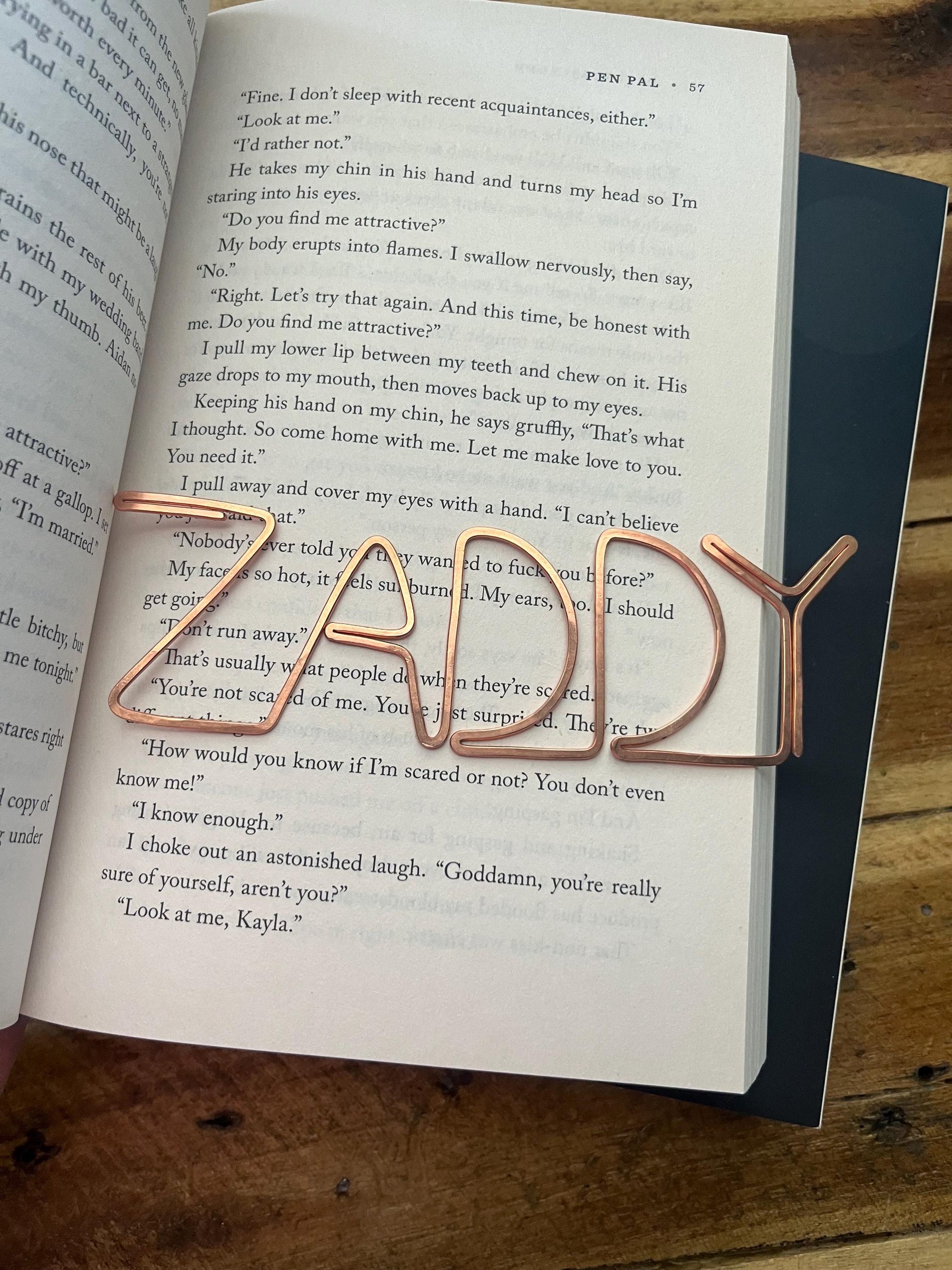 Zaddy Daddy Bookmark| Bookish | Handmade Copper Art | Reading Journal Accessories | Notebook Stationary | Book Jewelry | Bookworm Gift