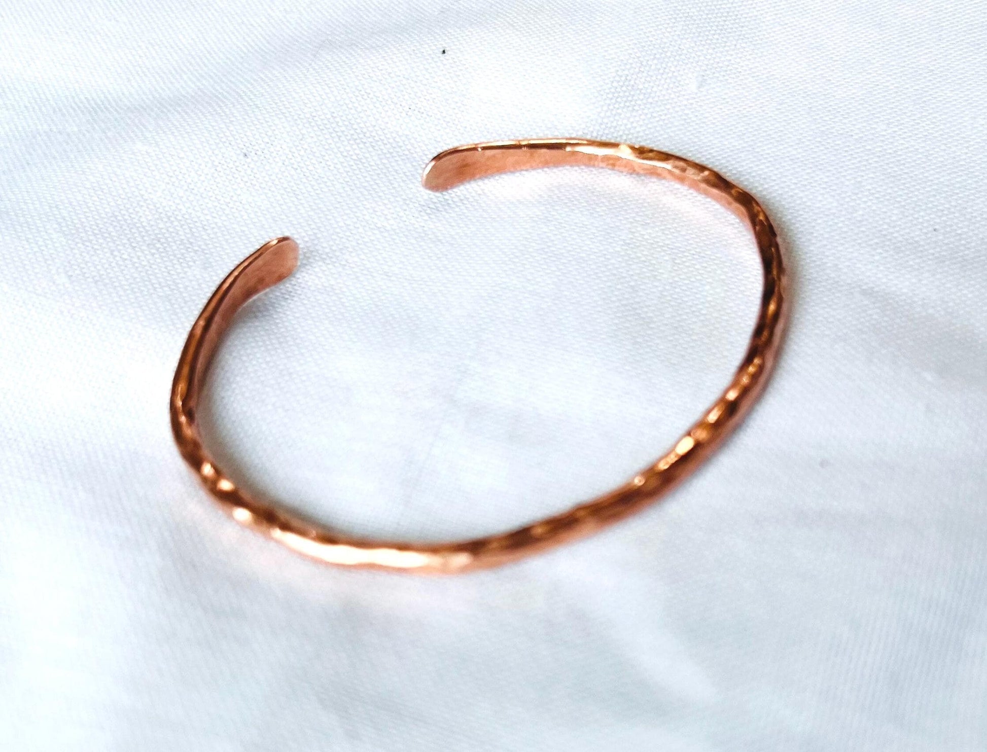 Personalized Cuff Bracelet | Handmade Hammered Copper Jewelry | Solid Pure Quality Copper | Gift for Her | Seventh Anniversary | Initials