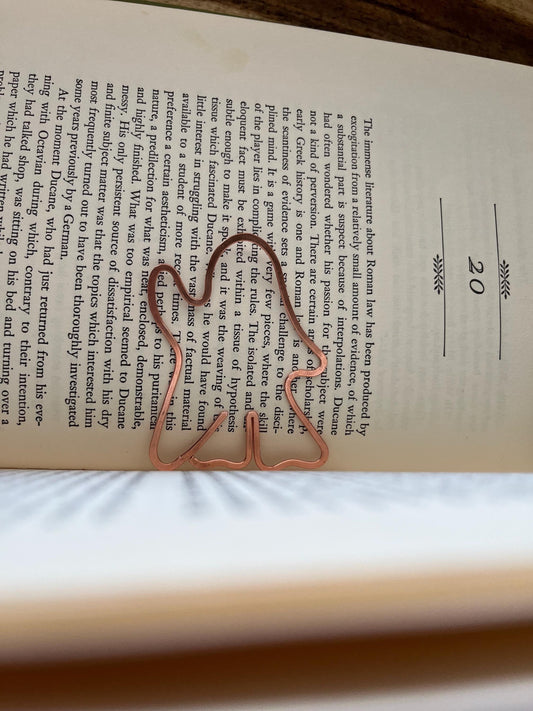 Copper Ghost Handmade Wire Bookmark: Halloween Accessory Reading Bookish Gift Book Club