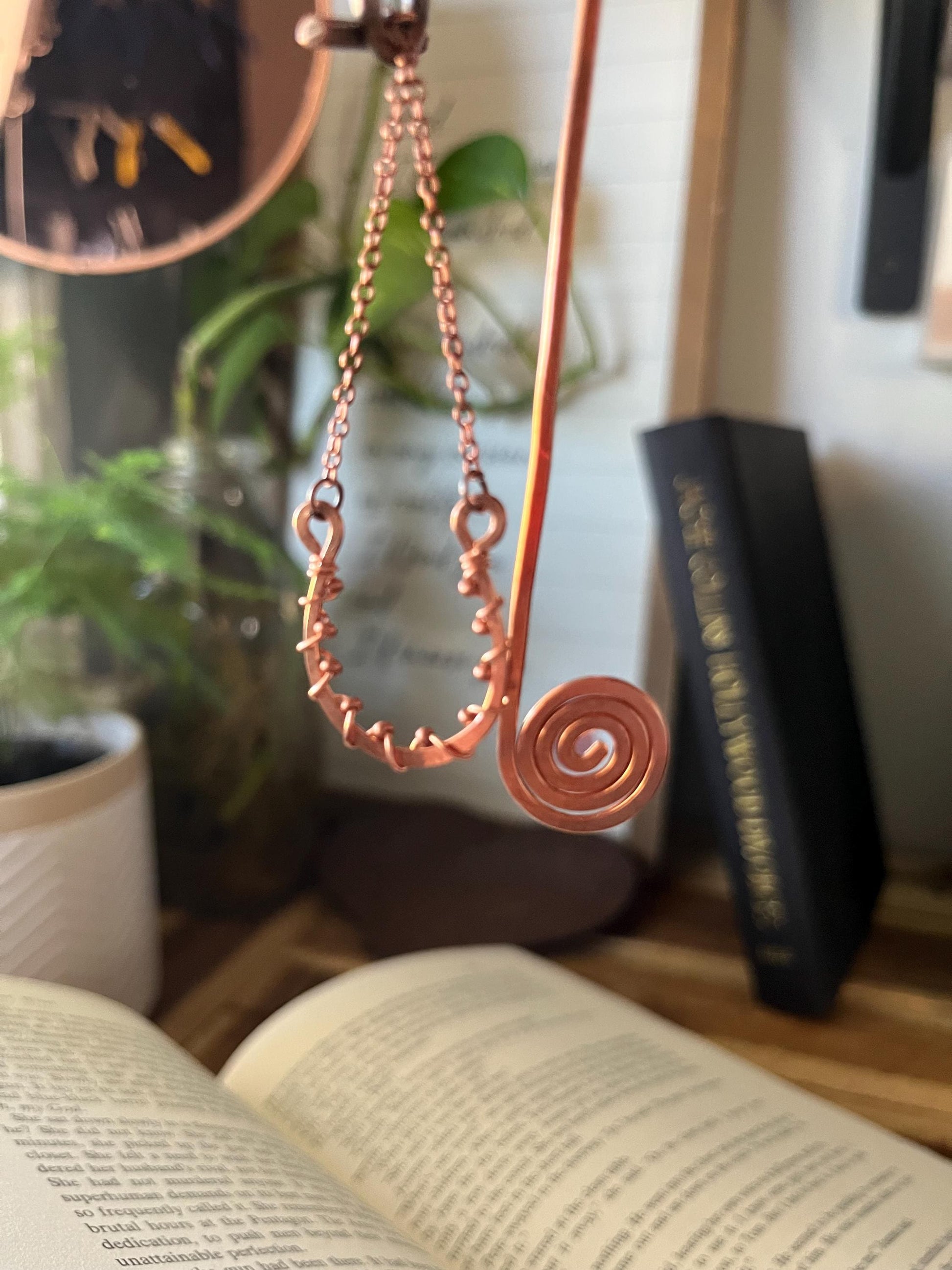 Horseshoe Cowboy Cowgirl Country Book Mark Book Hook Handmade Copper Bookmark: Book Jewelry Reader Bookish Gift Book Club 7 Year Anniversary