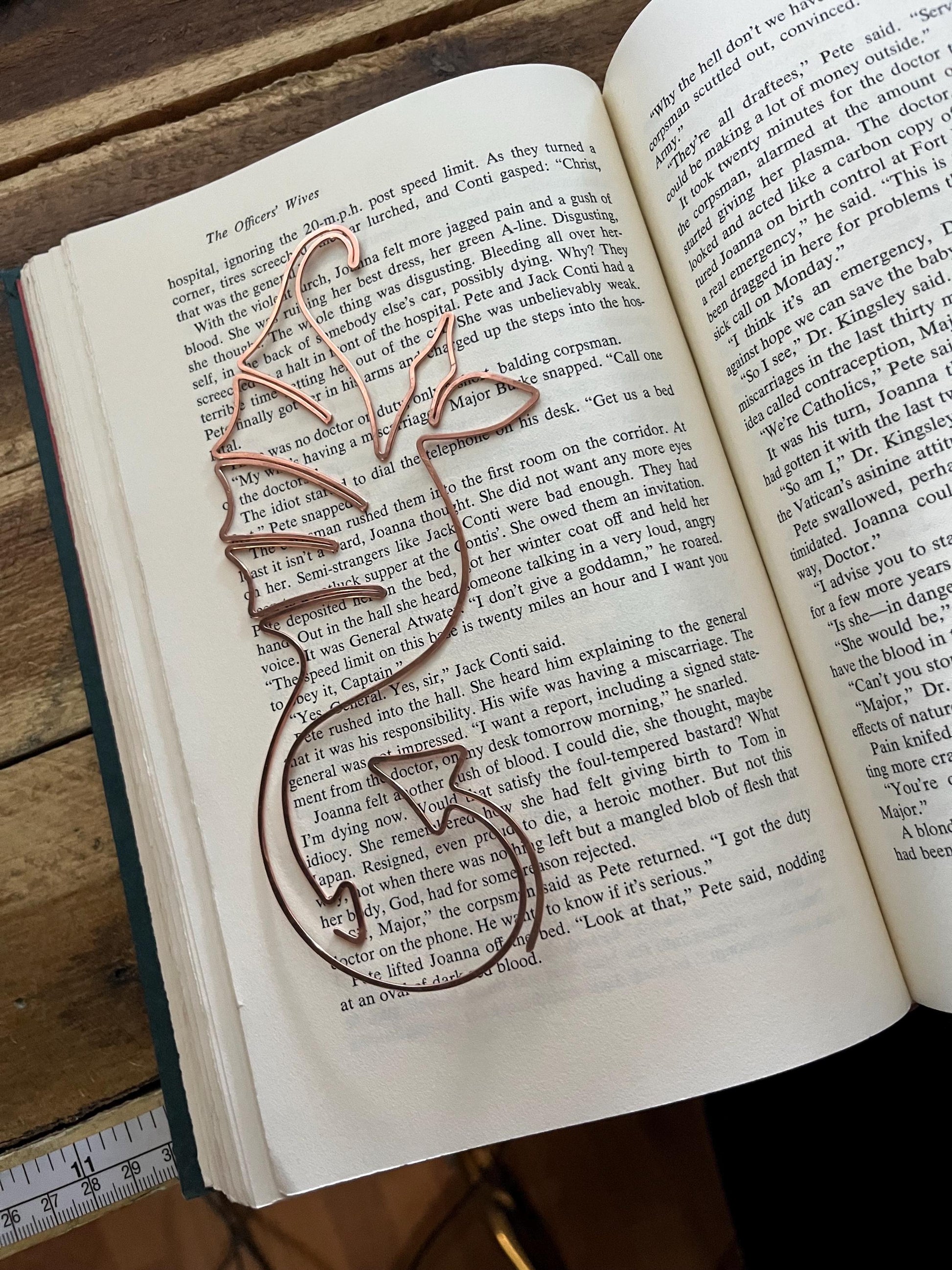 Copper Dragon Handmade Bookmark: Bookish Journal Reading Accessory, Book Lover Gift, Fantasy Reader, Book Club