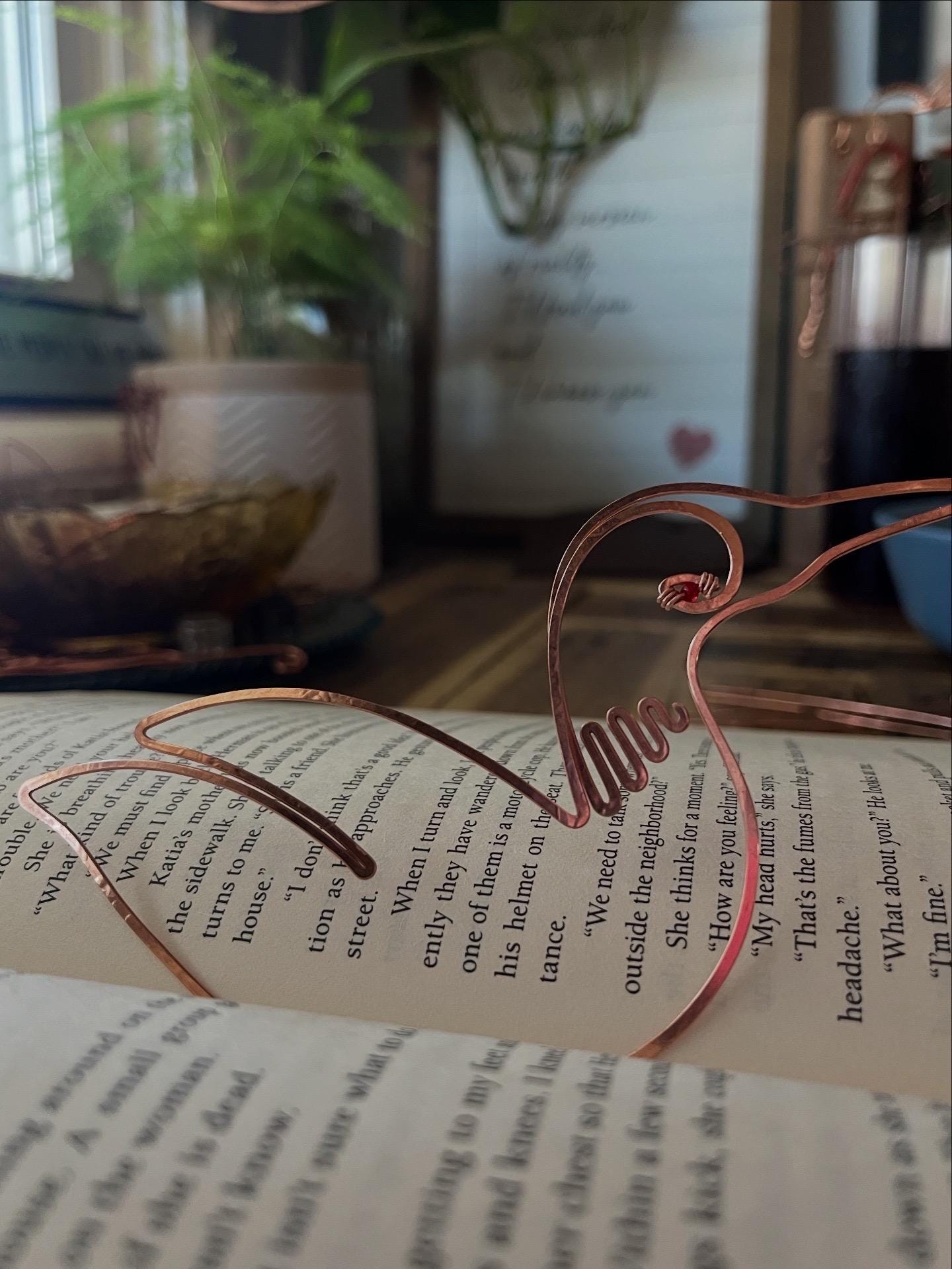 Custom Copper Handmade Bookmark Bookish Reading Accessory Book Lover Gift By Copper Deflections