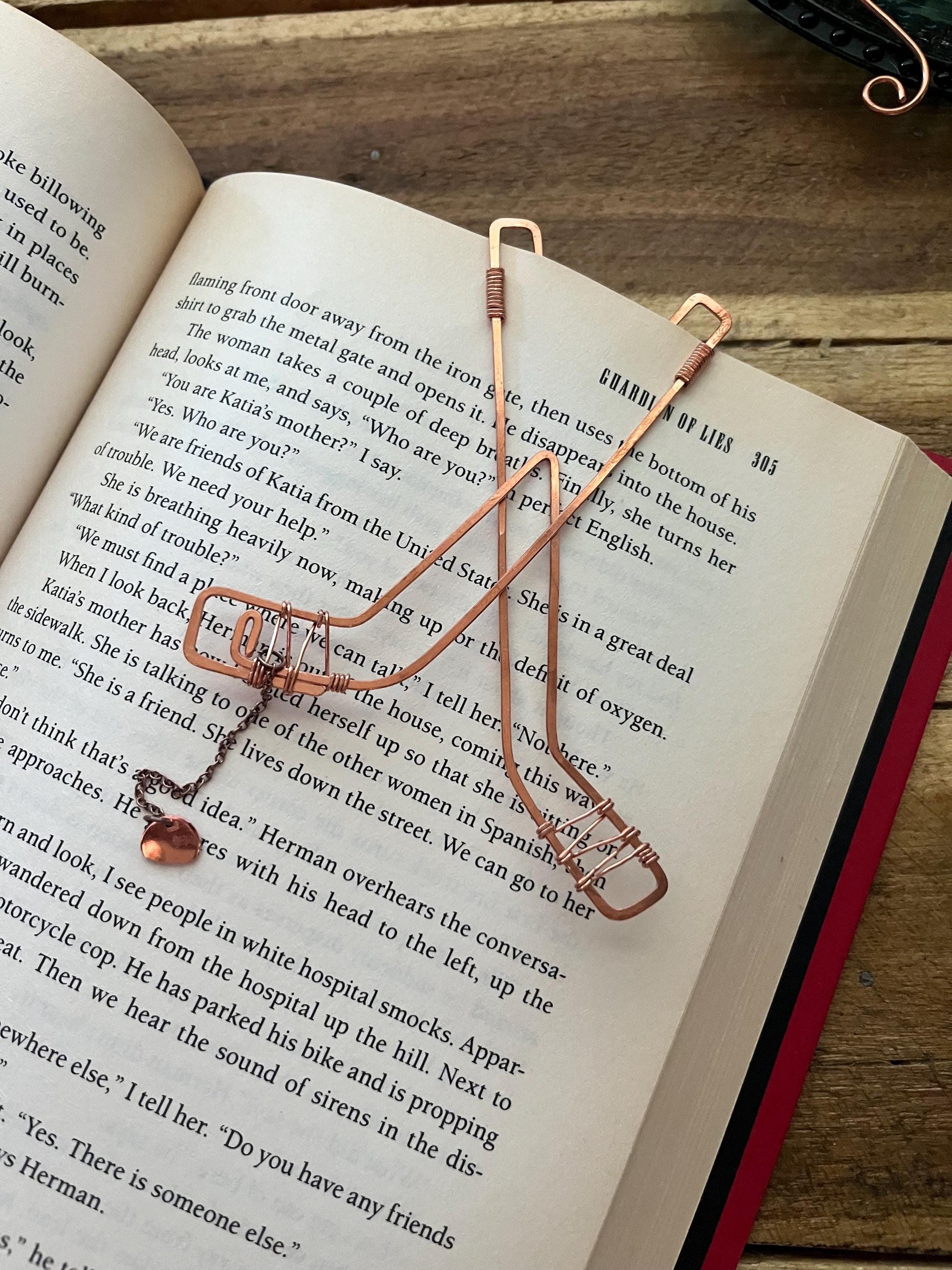 Custom Copper Handmade Bookmark Bookish Reading Accessory Book Lover Gift By Copper Deflections